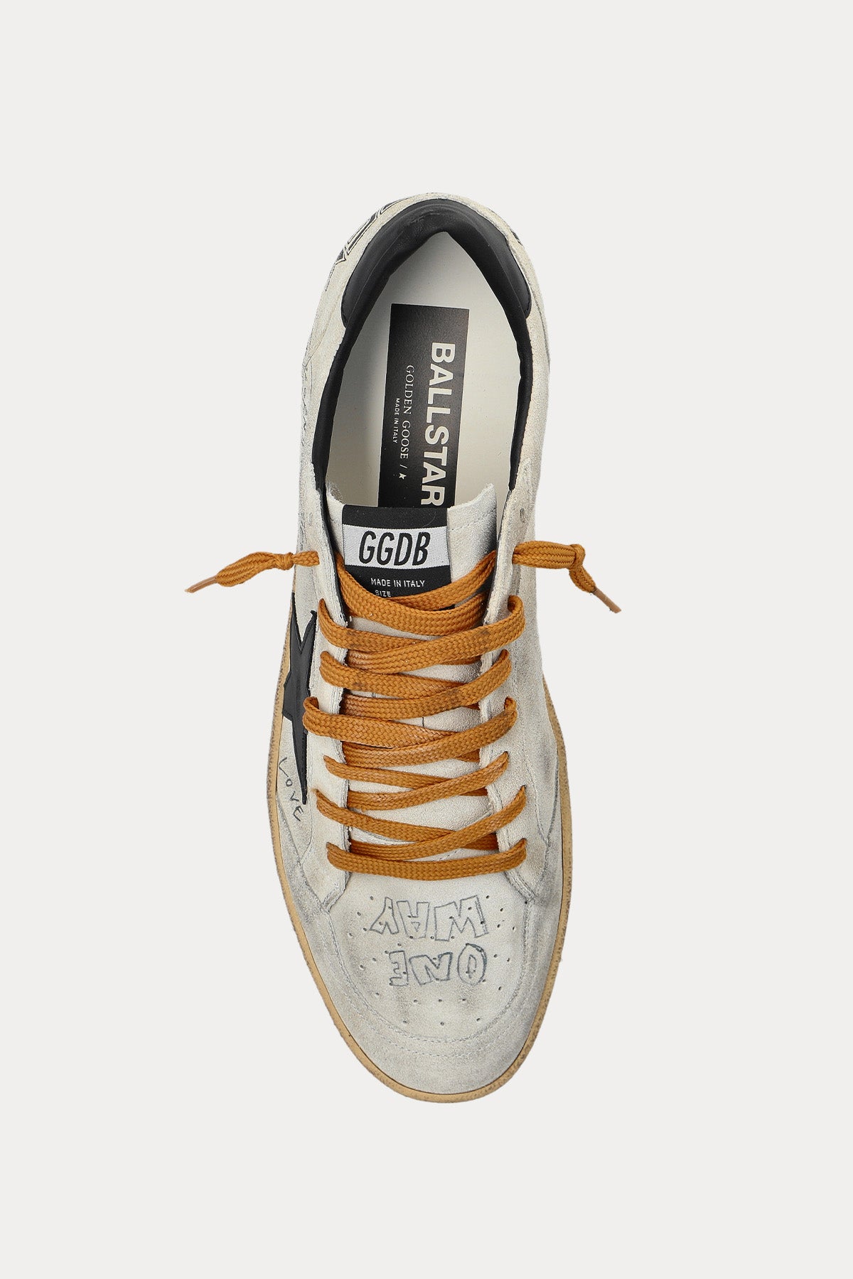 Golden Goose Ball-Star Nubuk Deri Sneaker Ayakkabı-Ayakkabı-Libas