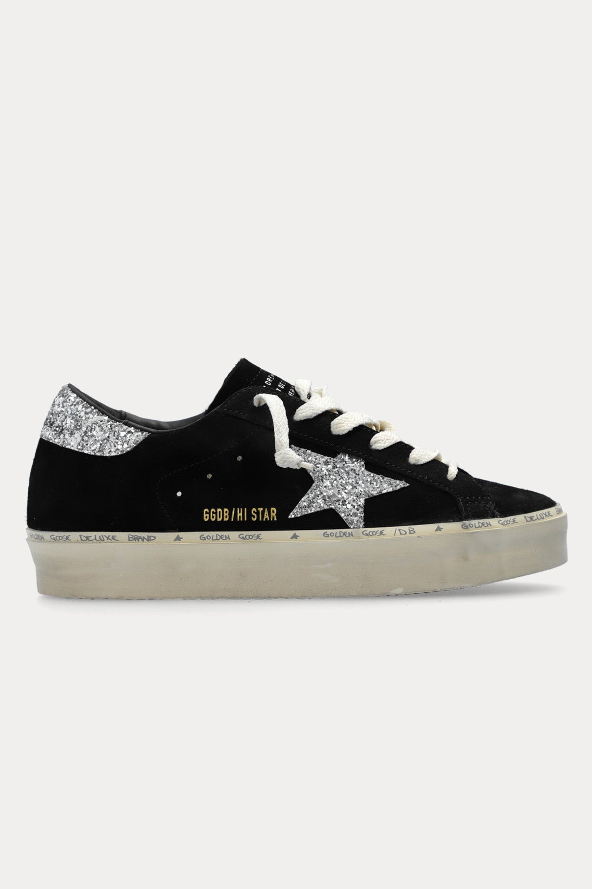 Golden Goose Hi-Star Payetli Süet Sneaker Ayakkabı