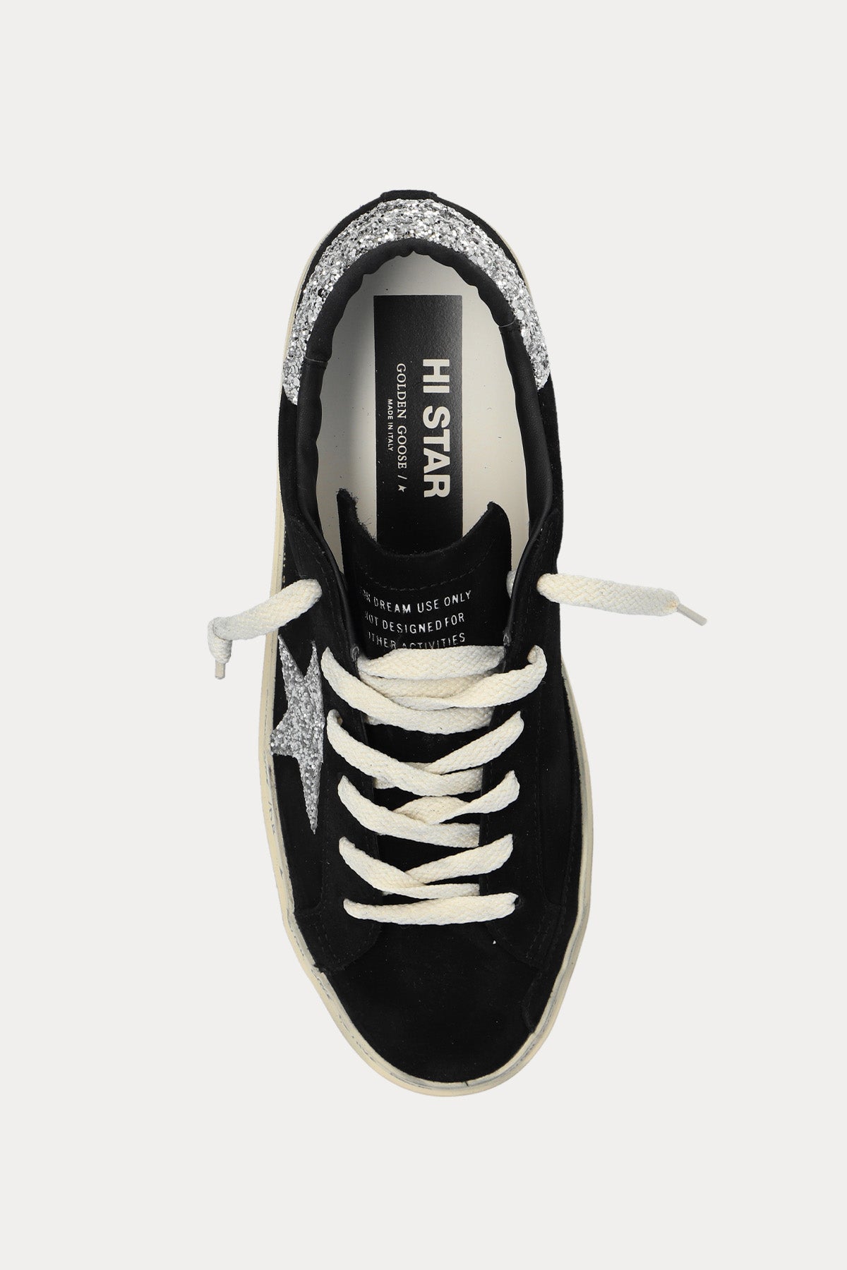 Golden Goose Hi-Star Payetli Süet Sneaker Ayakkabı-Ayakkabı-Libas