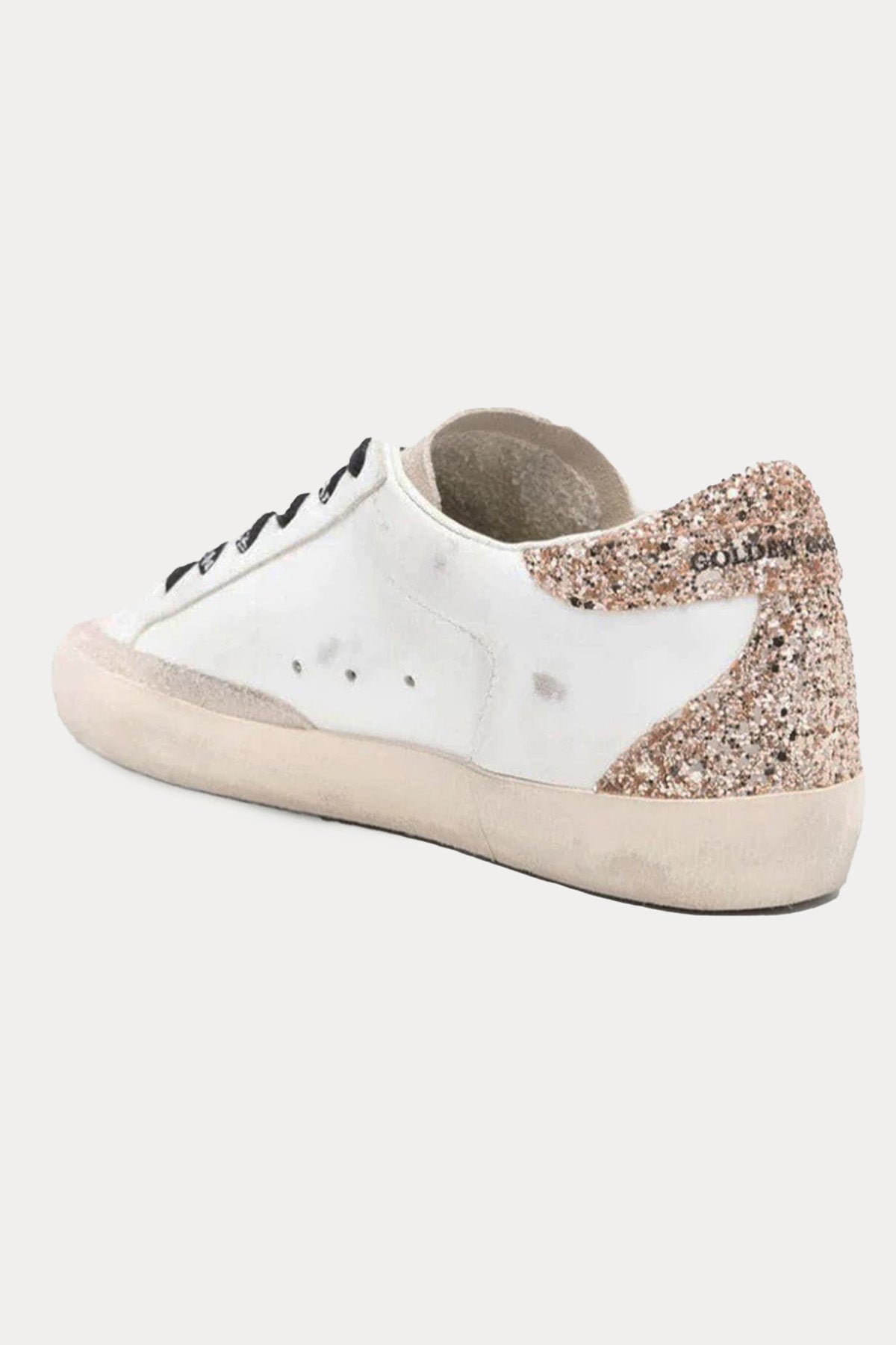 Golden Goose Super-Star Payetli Deri Sneaker Ayakkabı-Ayakkabı-Libas