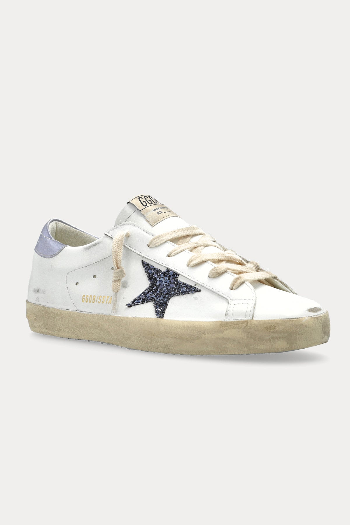 Golden Goose Super-Star Payetli Deri Sneaker Ayakkabı-Ayakkabı-Libas
