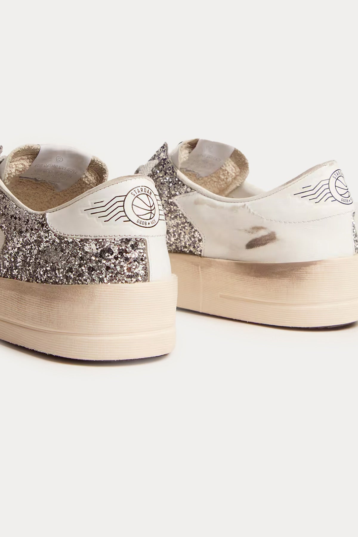 Golden Goose Stardan Payetli Deri Sneaker Ayakkabı-Ayakkabı-Libas