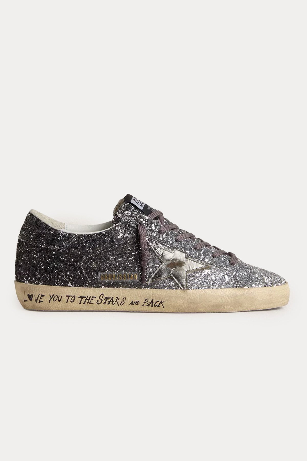 Golden Goose Super-Star Payetli Deri Sneaker Ayakkabı