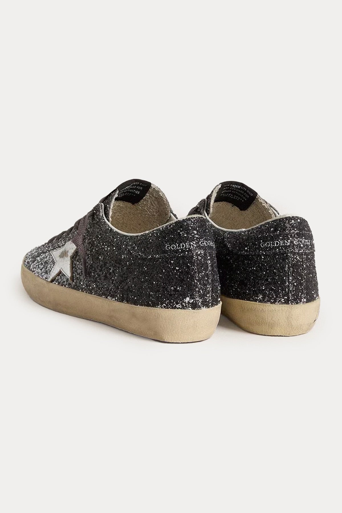 Golden Goose Super-Star Payetli Deri Sneaker Ayakkabı