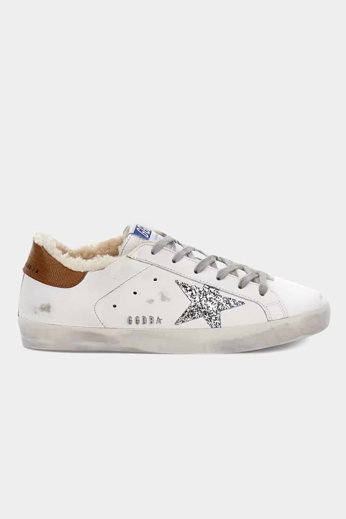 Golden Goose Super-Star İçi Kürklü Payetli Deri Sneaker Ayakkabı