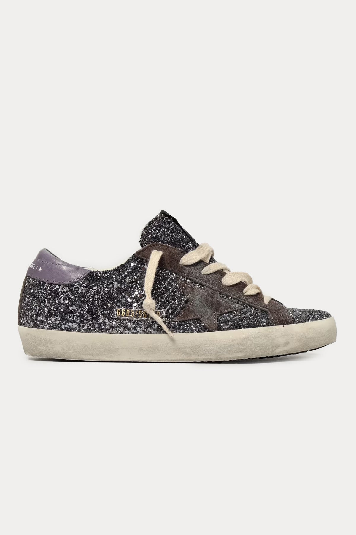 Golden Goose Super-Star Payetli Deri Sneaker Ayakkabı