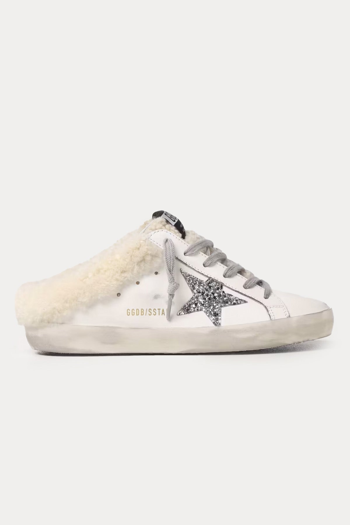 Golden Goose Super-Star Sabot İçi Kürklü Payetli Deri Sneaker Ayakkabı