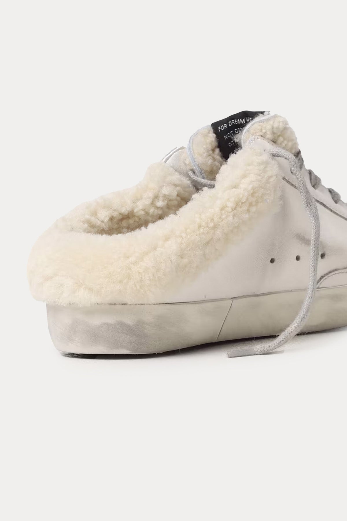 Golden Goose Super-Star Sabot İçi Kürklü Payetli Deri Sneaker Ayakkabı