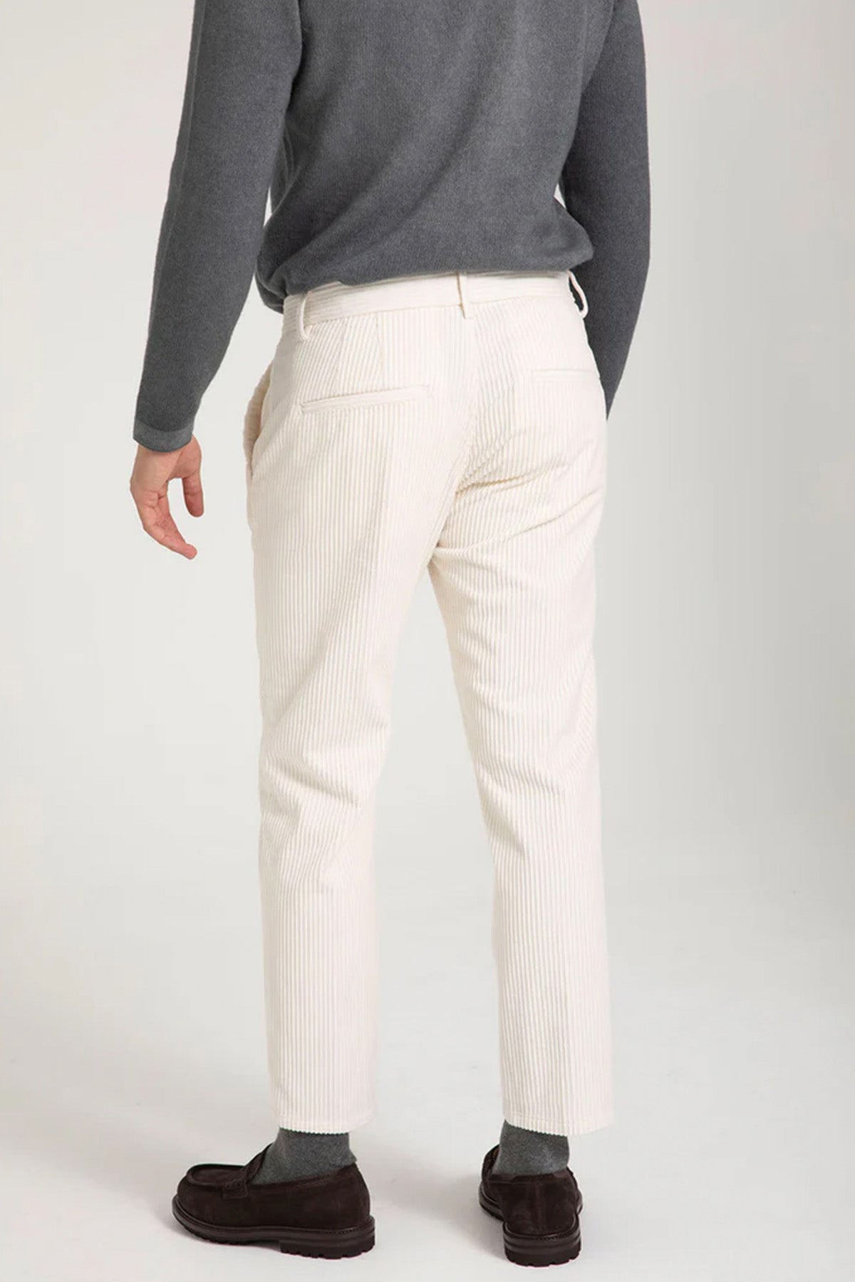 Dondup Fitilli Kadife Yandan Cepli Pantolon-Pantolon-Libas