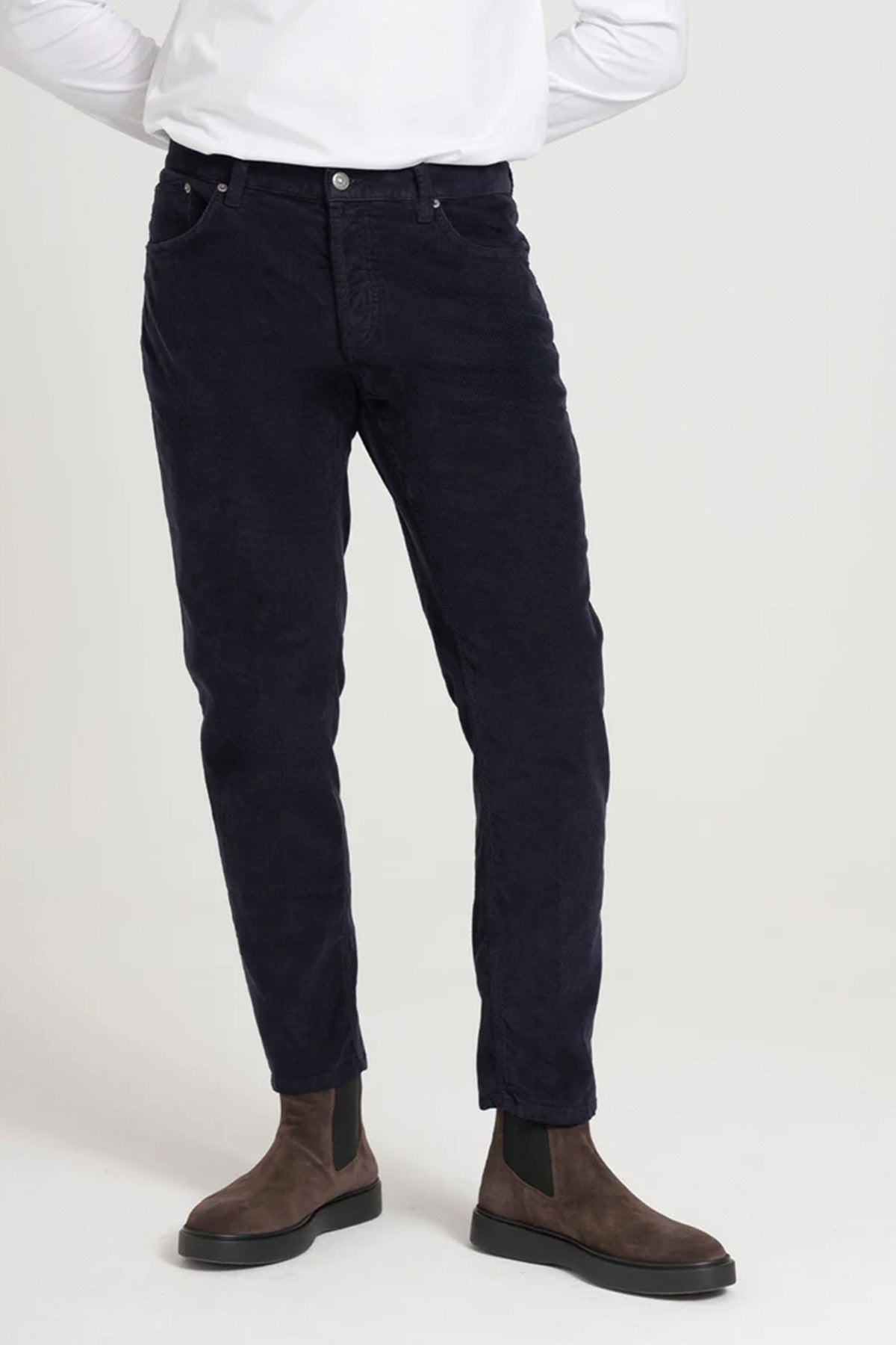 Dondup Brighton Carrot Fit Fitilli Kadife Pantolon