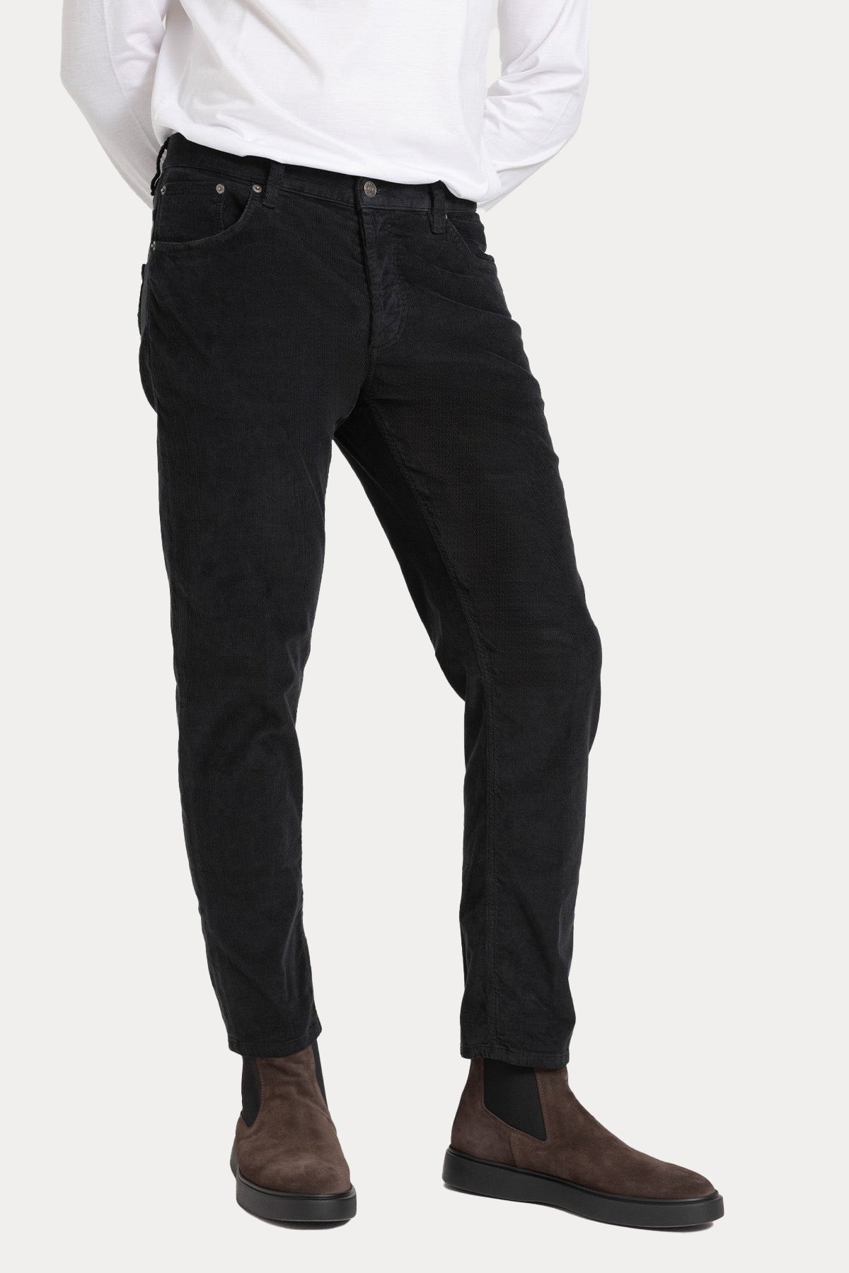 Dondup Brighton Carrot Fit Fitilli Kadife Pantolon