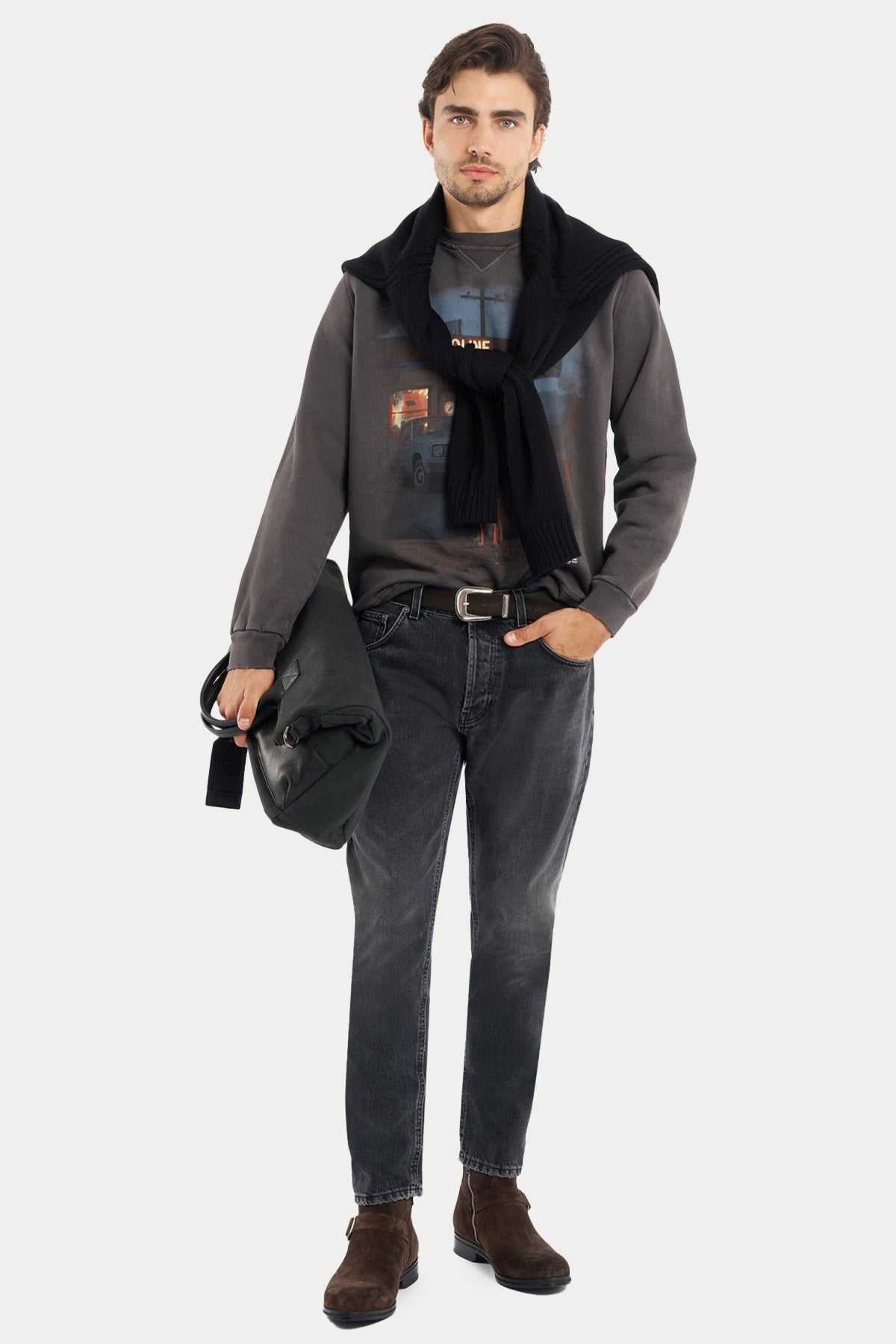 Dondup Dian Carrot Slim Fit Yıkamalı Jeans