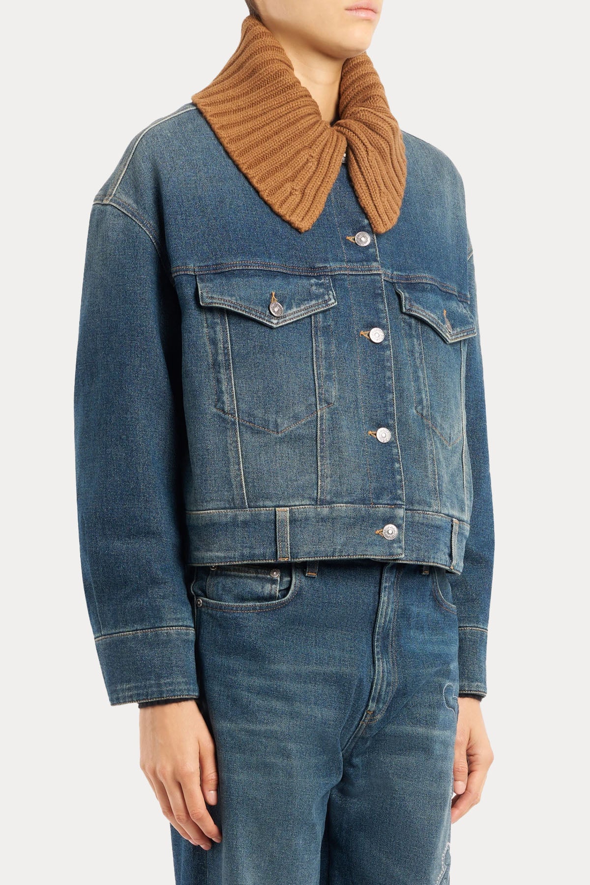 Dondup Boxy Fit Troklu Denim Ceket