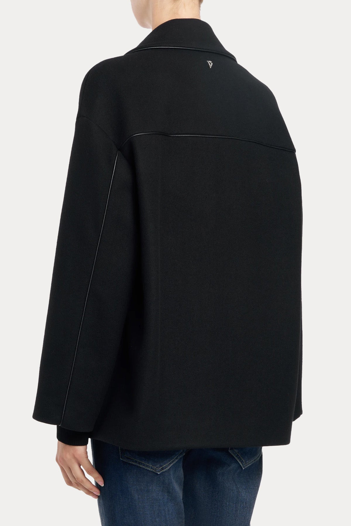 Dondup Geniş Kesim Kruvaze Kaşmir Yün Kaban