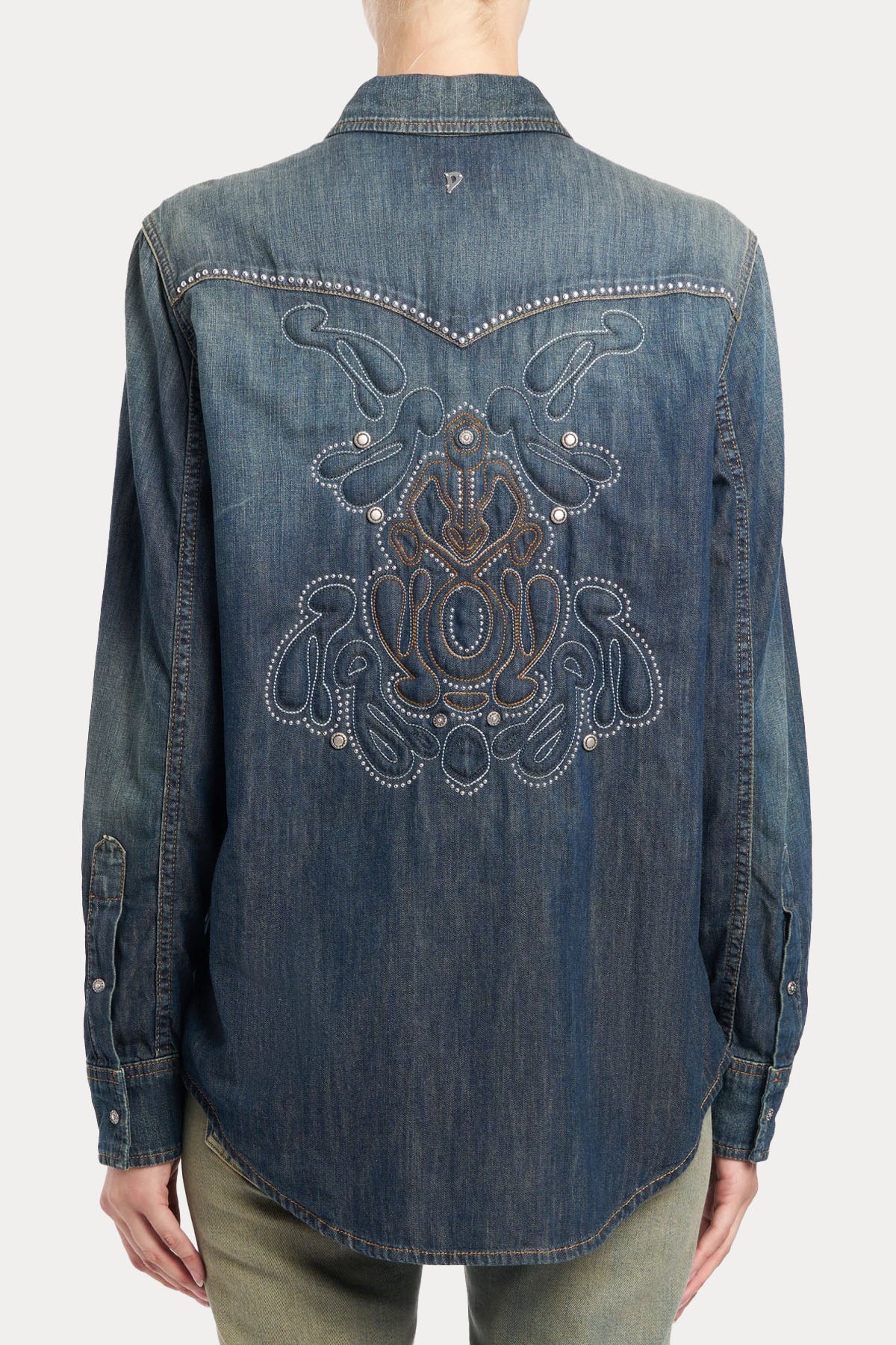 Dondup Regular Fit Troklu Denim Gömlek