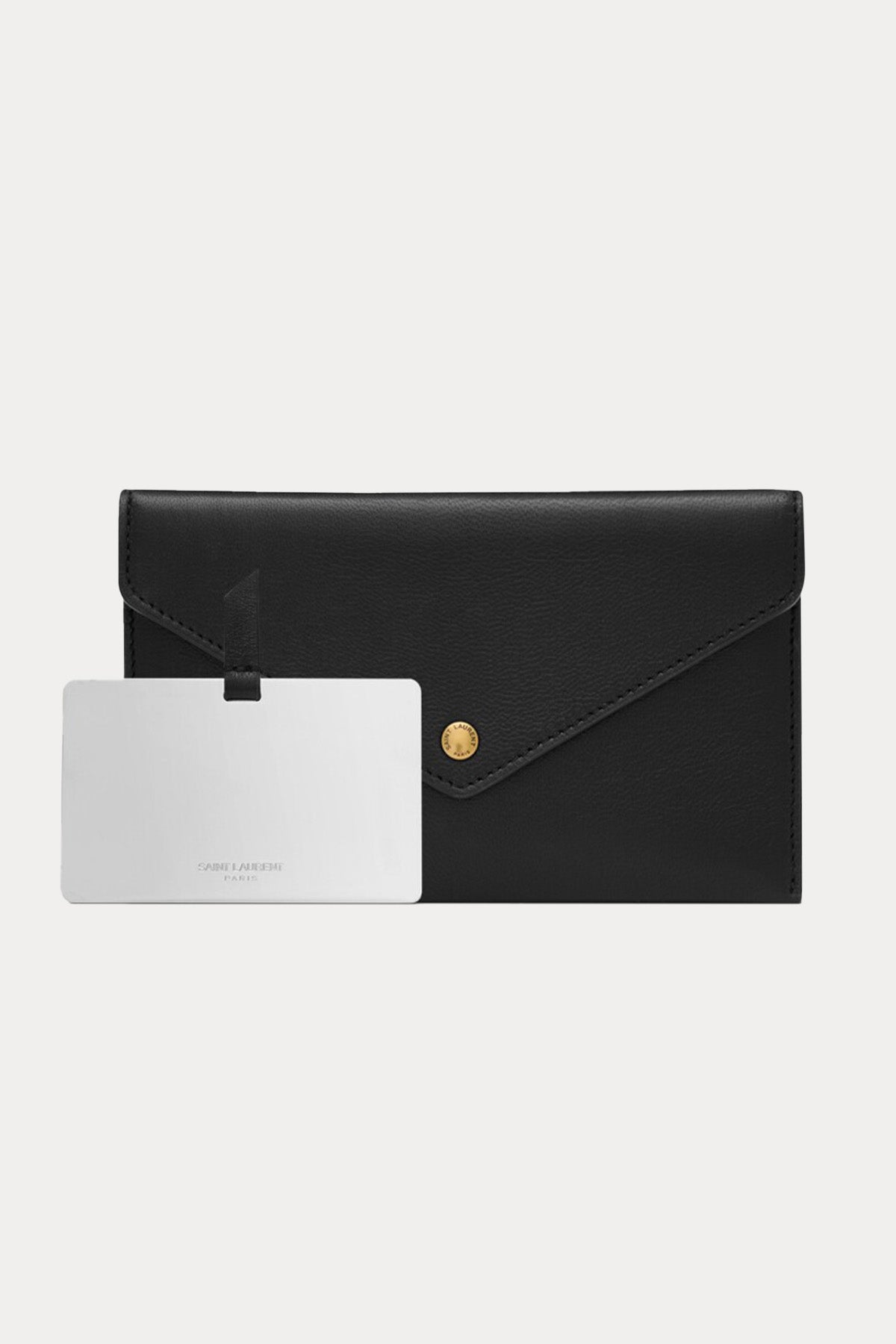 Saint Laurent Logolu Medium Deri Omuz Çantası