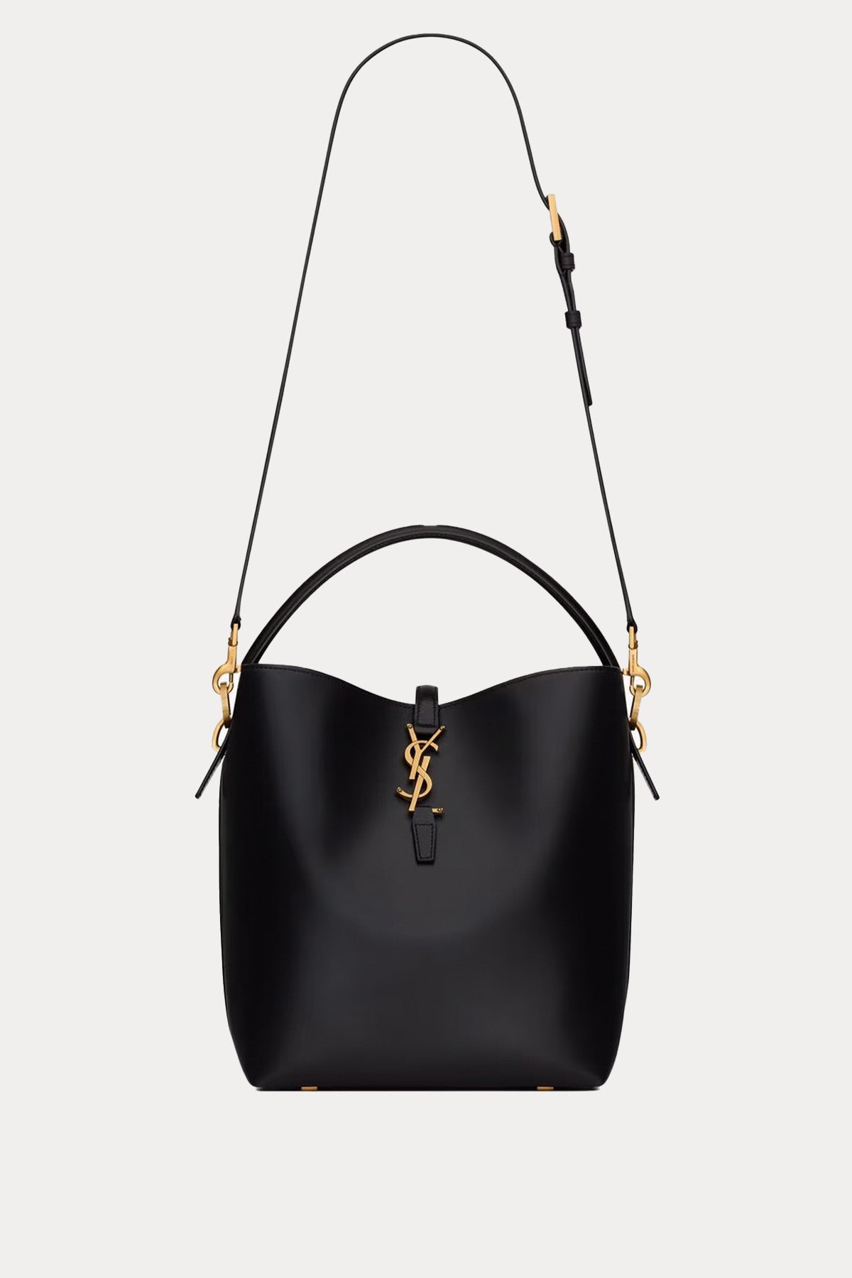 Saint Laurent Logolu Medium Deri Omuz Çantası