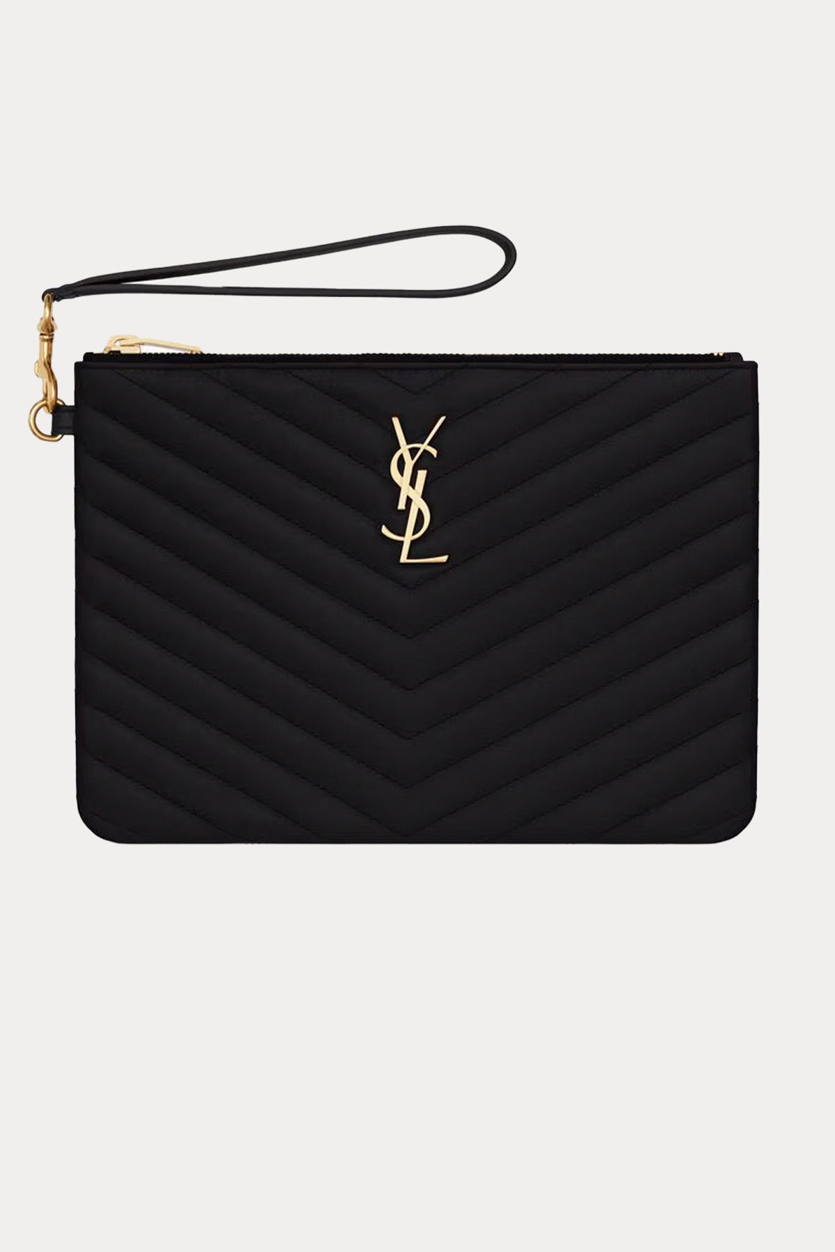 Saint Laurent Cassandre Medium Deri Clutch Çanta
