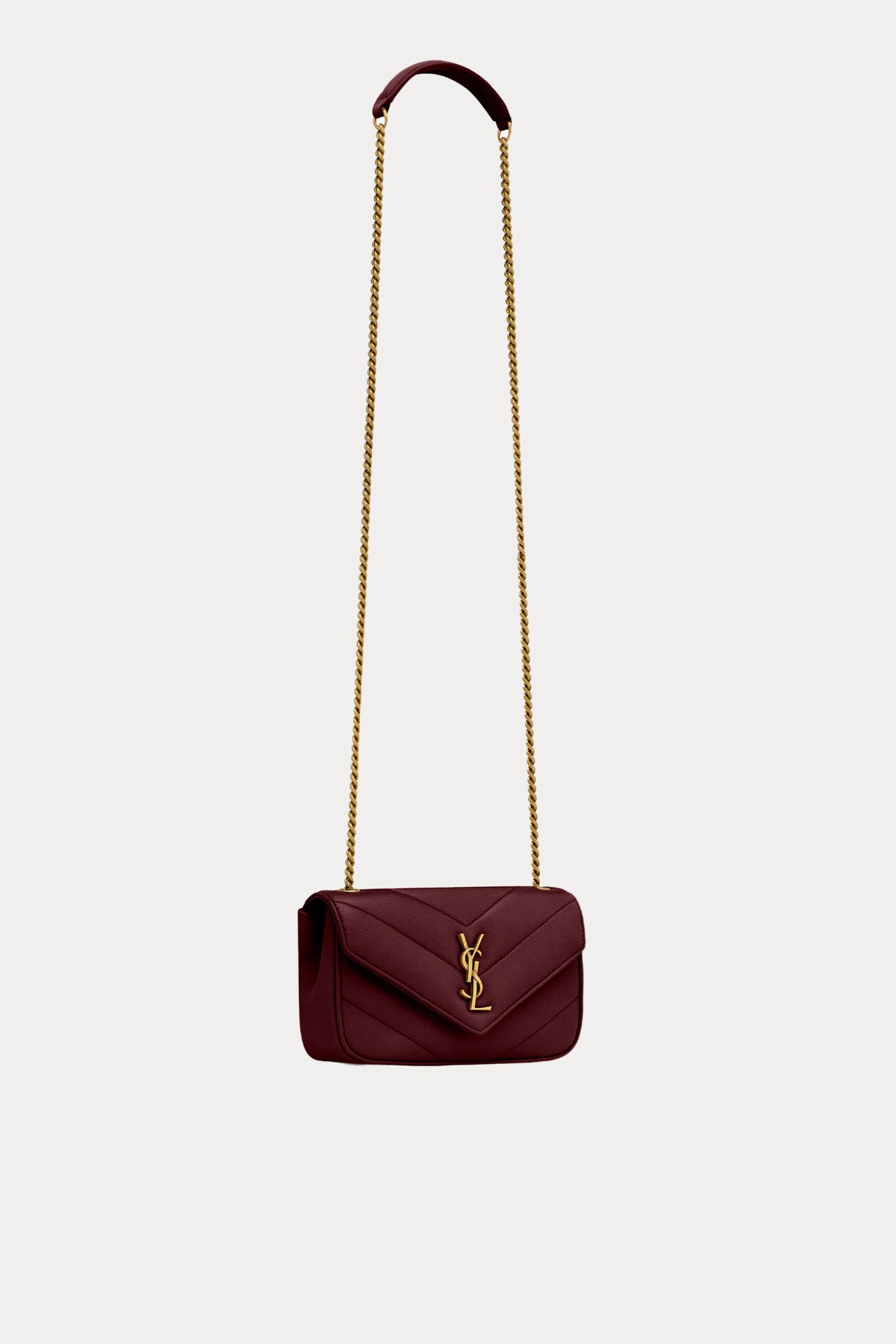 Saint Laurent Logolu Small Zincir Askılı Deri Omuz Çantası
