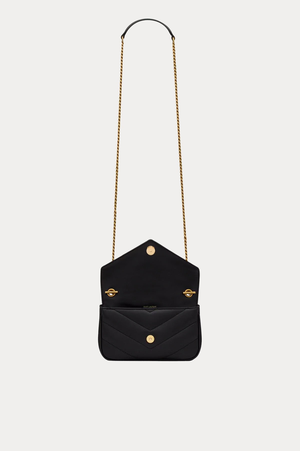 Saint Laurent Zincir Askılı Logolu Small Deri Omuz Çantası