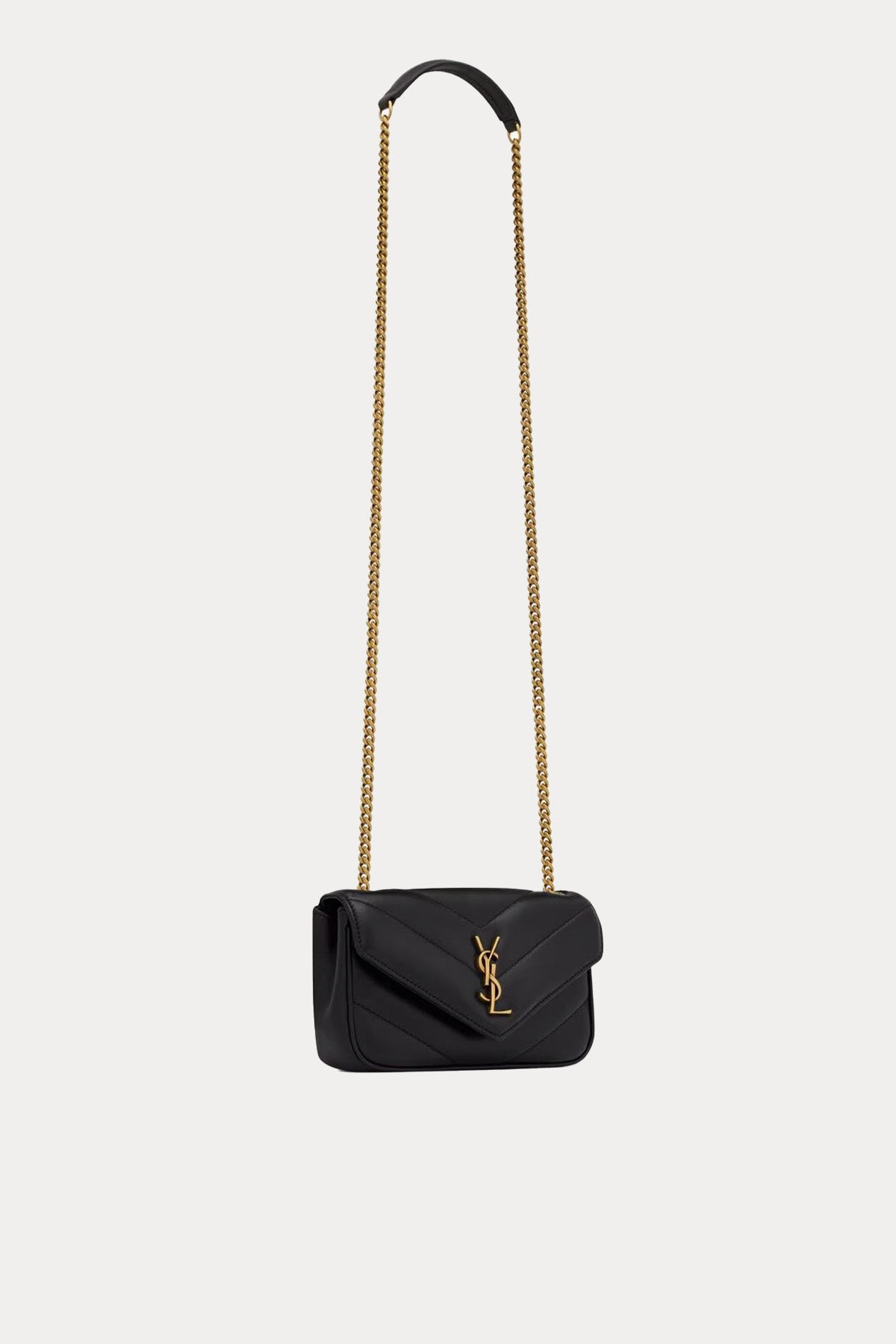 Saint Laurent Zincir Askılı Logolu Small Deri Omuz Çantası