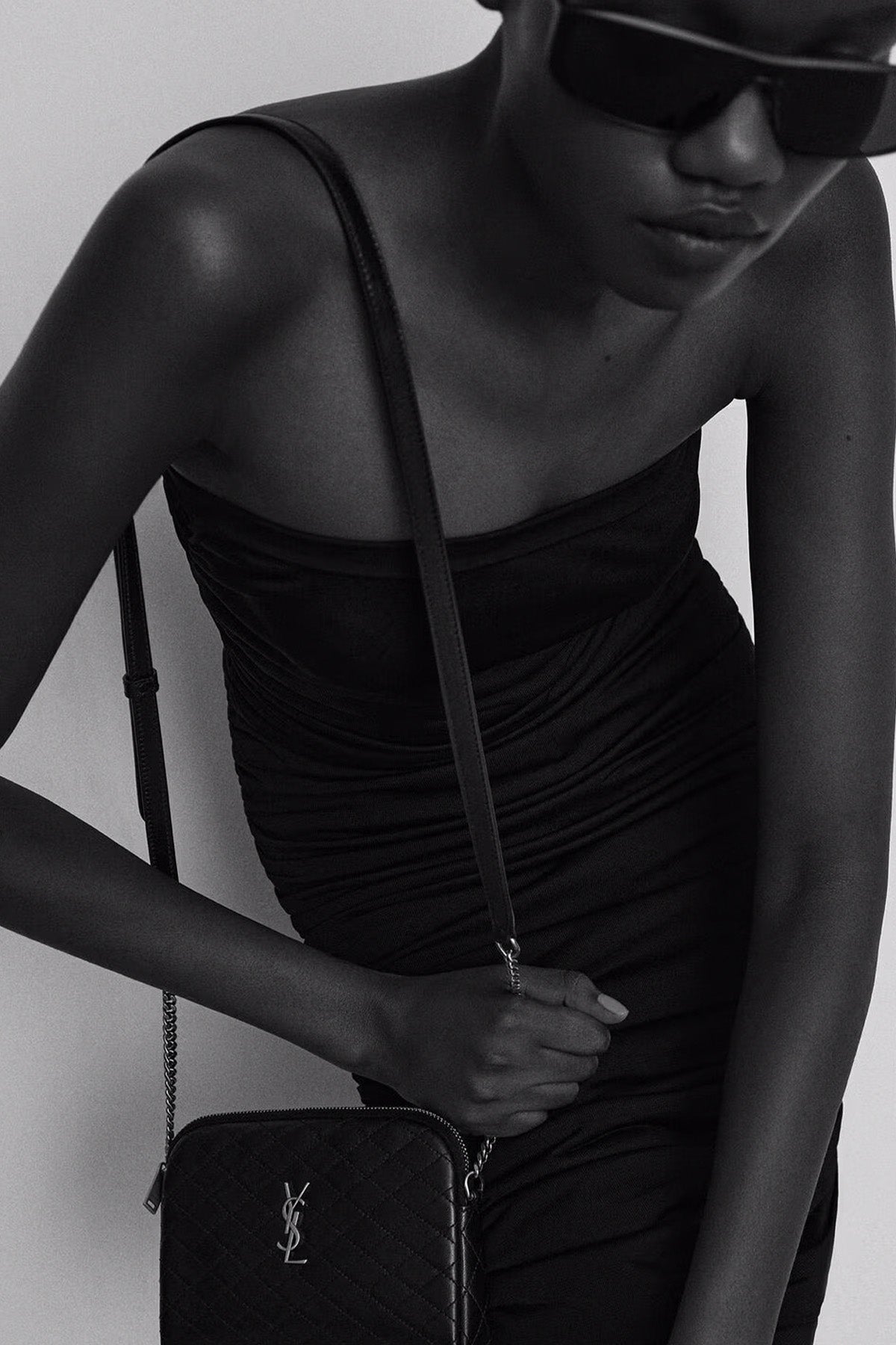 Saint Laurent Logolu Small Deri Omuz Çantası