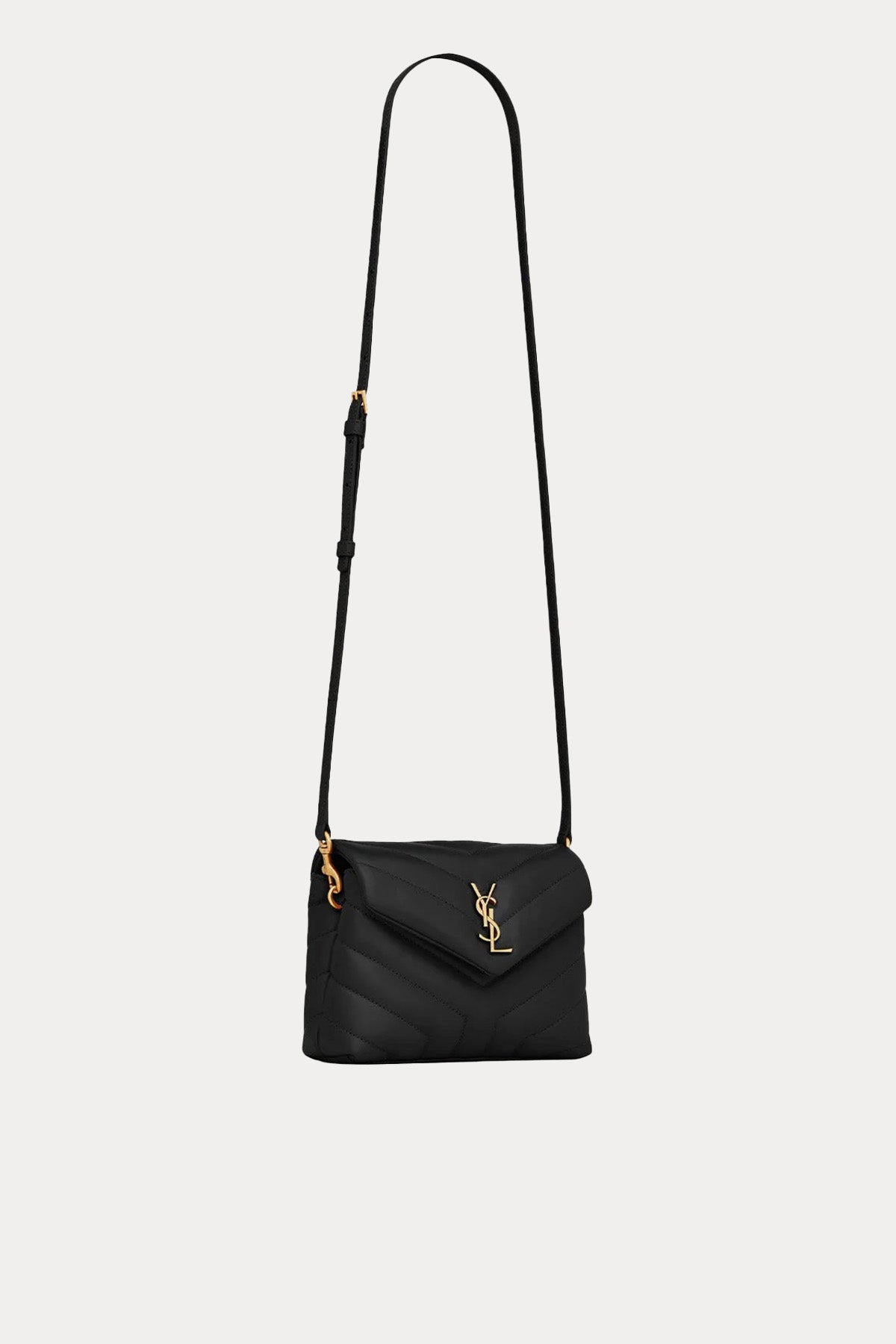Saint Laurent Logolu Small Deri Omuz Çantası-Çanta-Libas