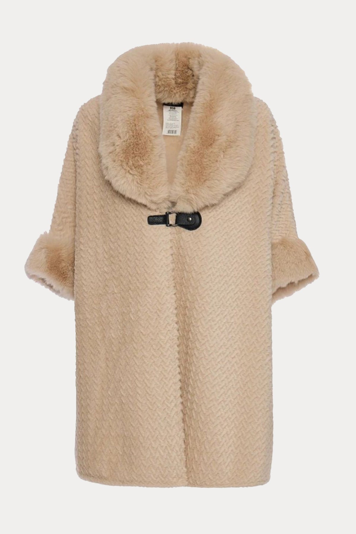 Bsb Relaxed Fit Peluş Panço Ceket