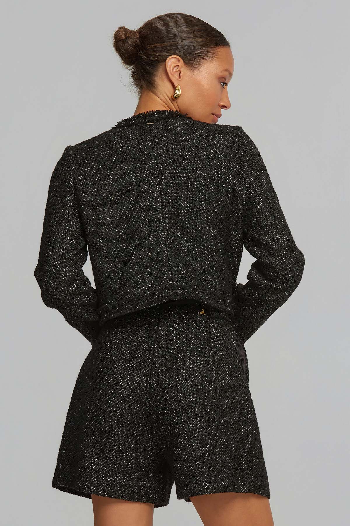 Lynne Relaxed Fit Çift Pile Kemerli Şort