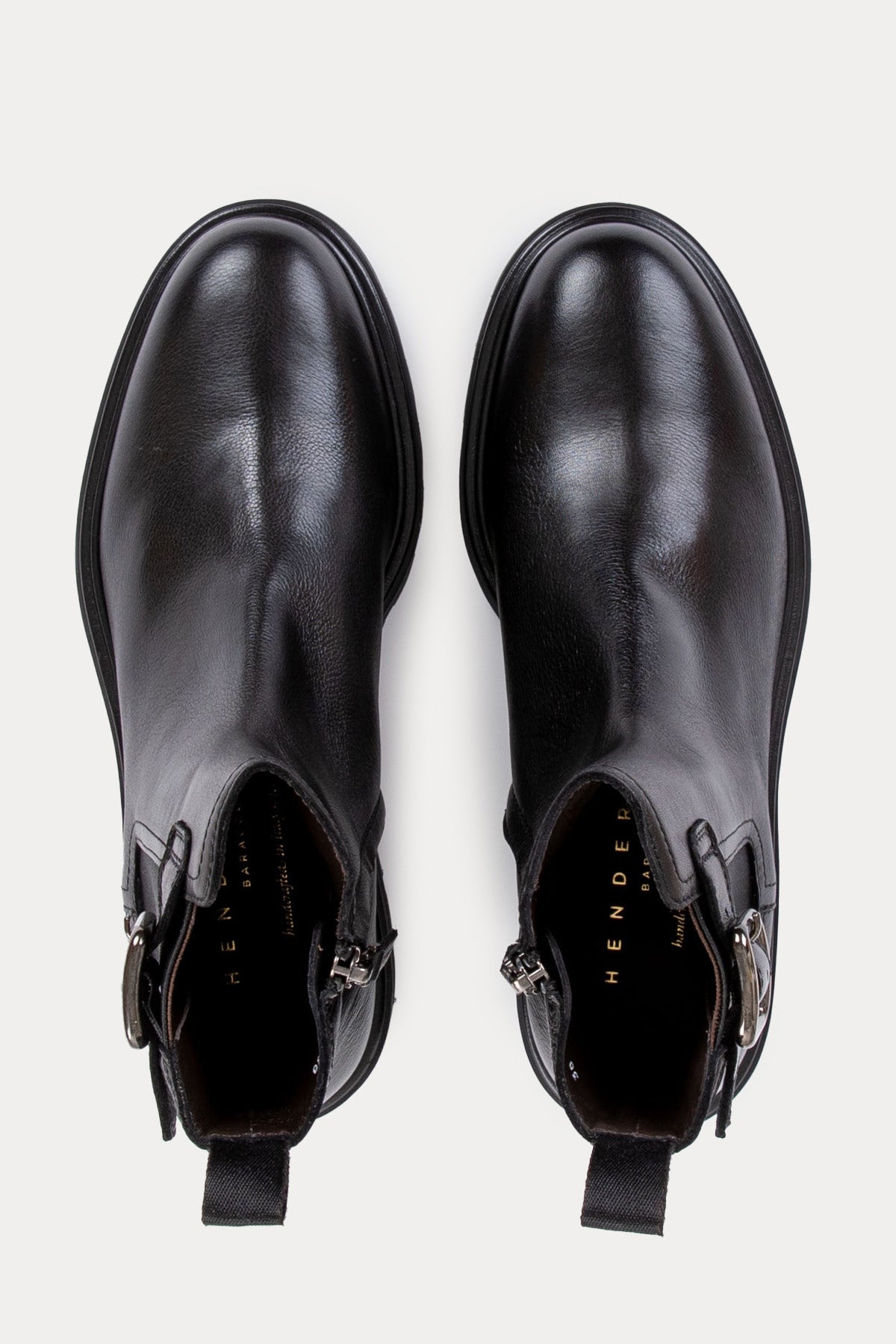 Henderson Nara Lastik Bant Fermuarlı Deri Bot