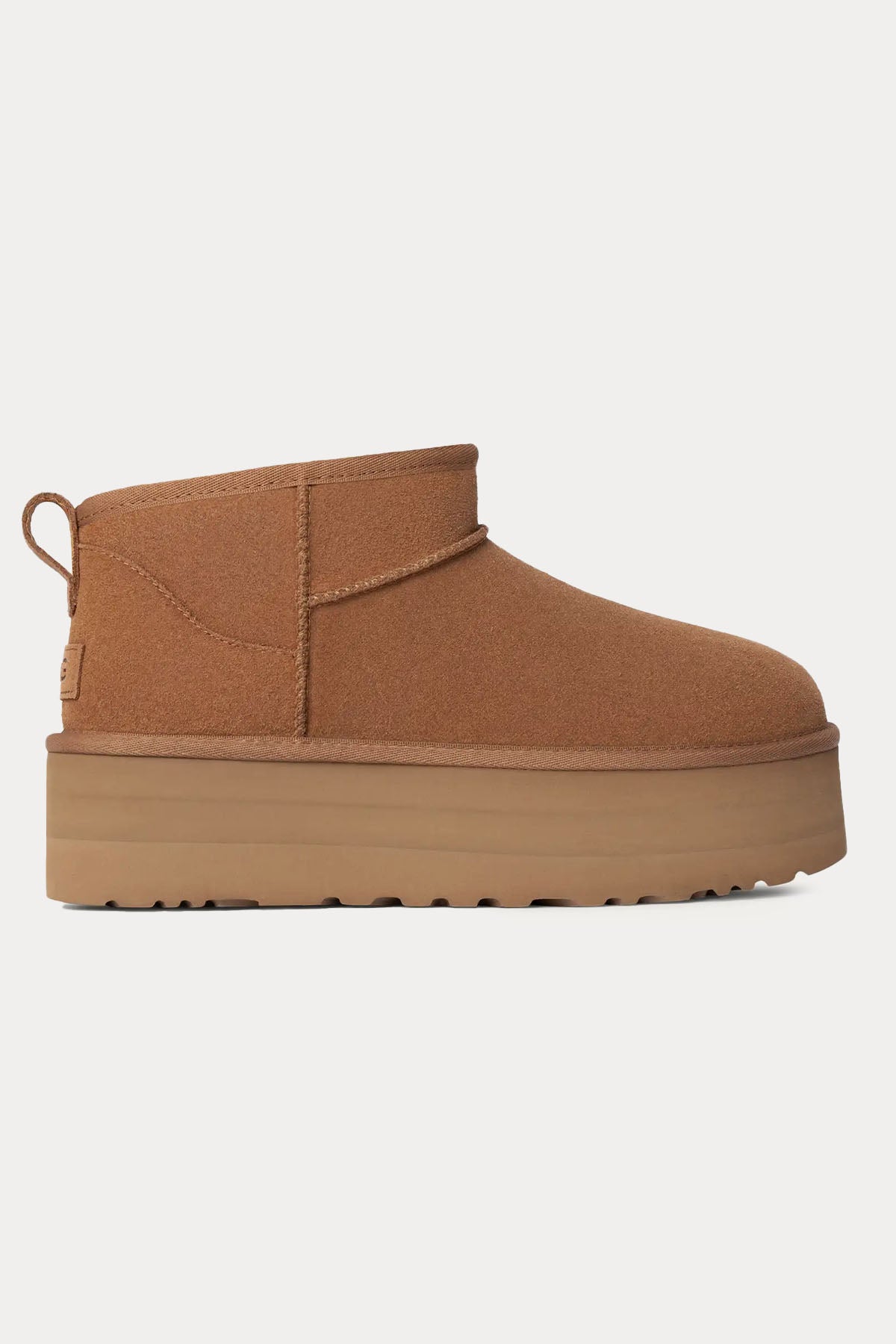 Ugg Chestnut Classic Ultra Mini Platform Bot