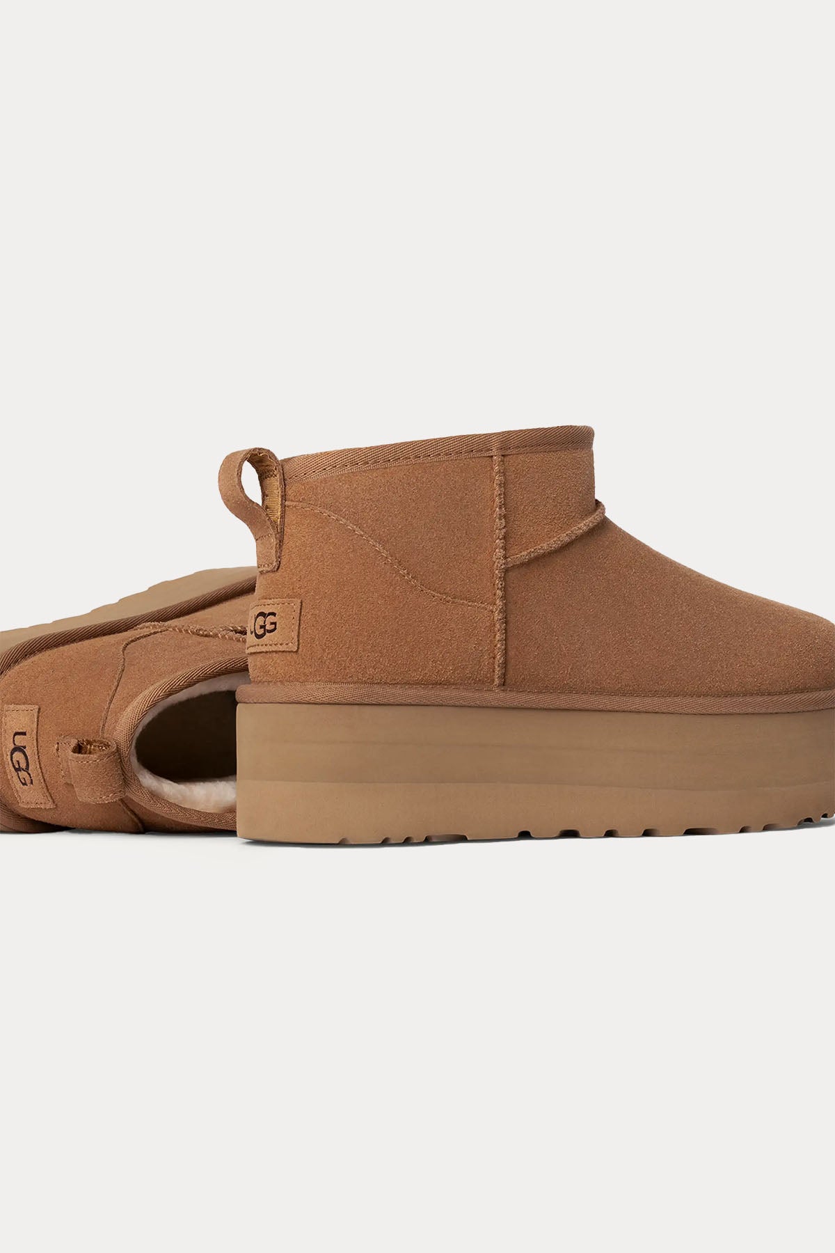 Ugg Chestnut Classic Ultra Mini Platform Bot