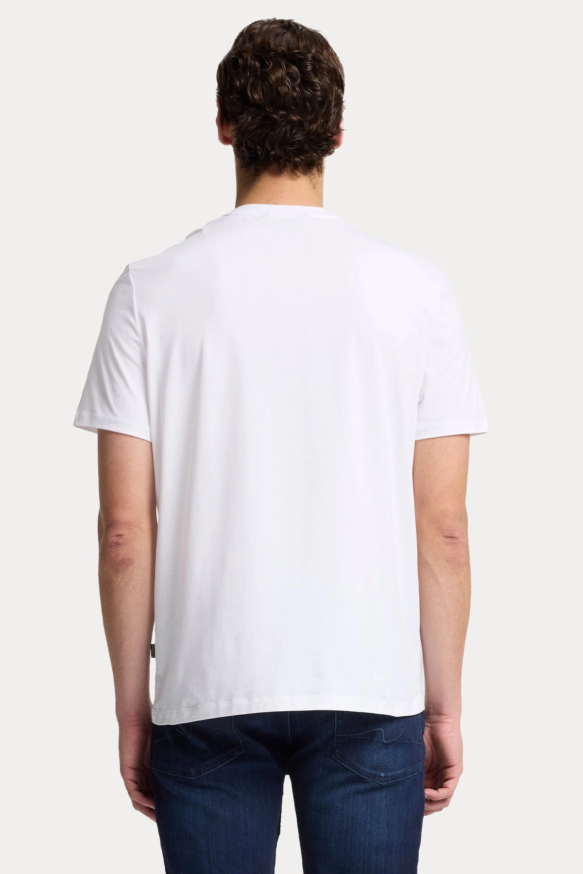 7 For All Mankind Yuvarlak Yaka Luxe Performance Streç T-shirt