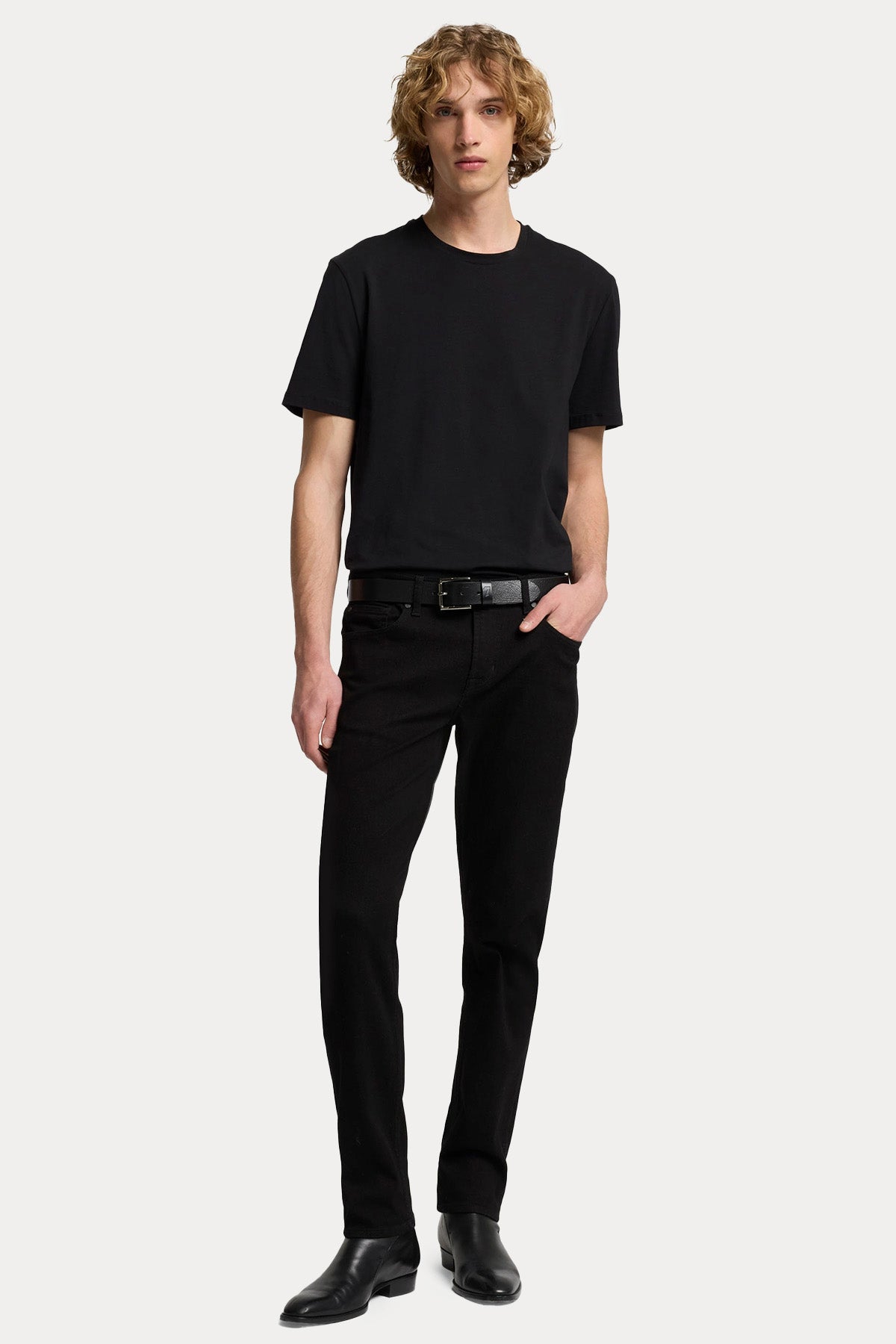 7 For All Mankind Yuvarlak Yaka Luxe Performance Streç T-shirt