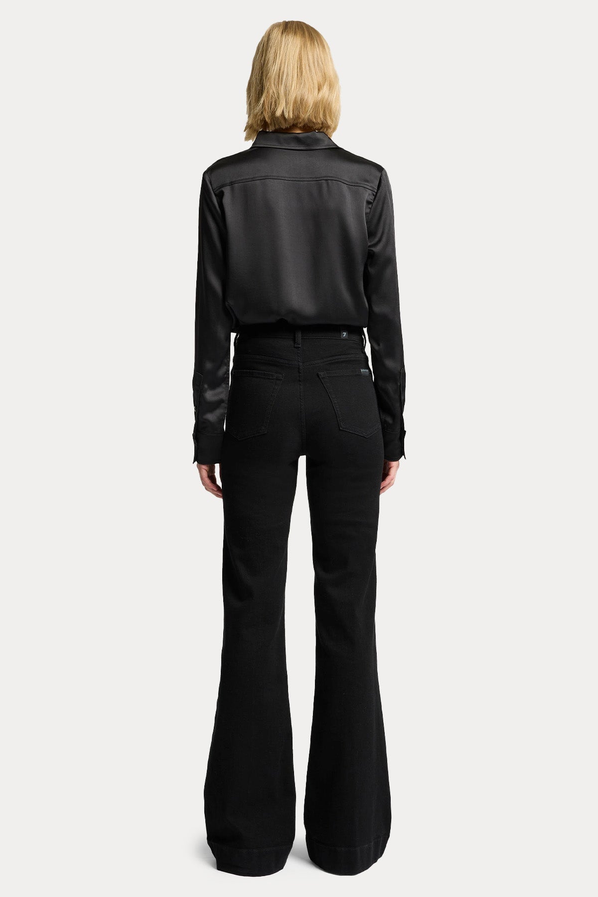 7 For All Mankind Yüksek Bel Streç Modern Dojo Jeans-Jeans-Libas