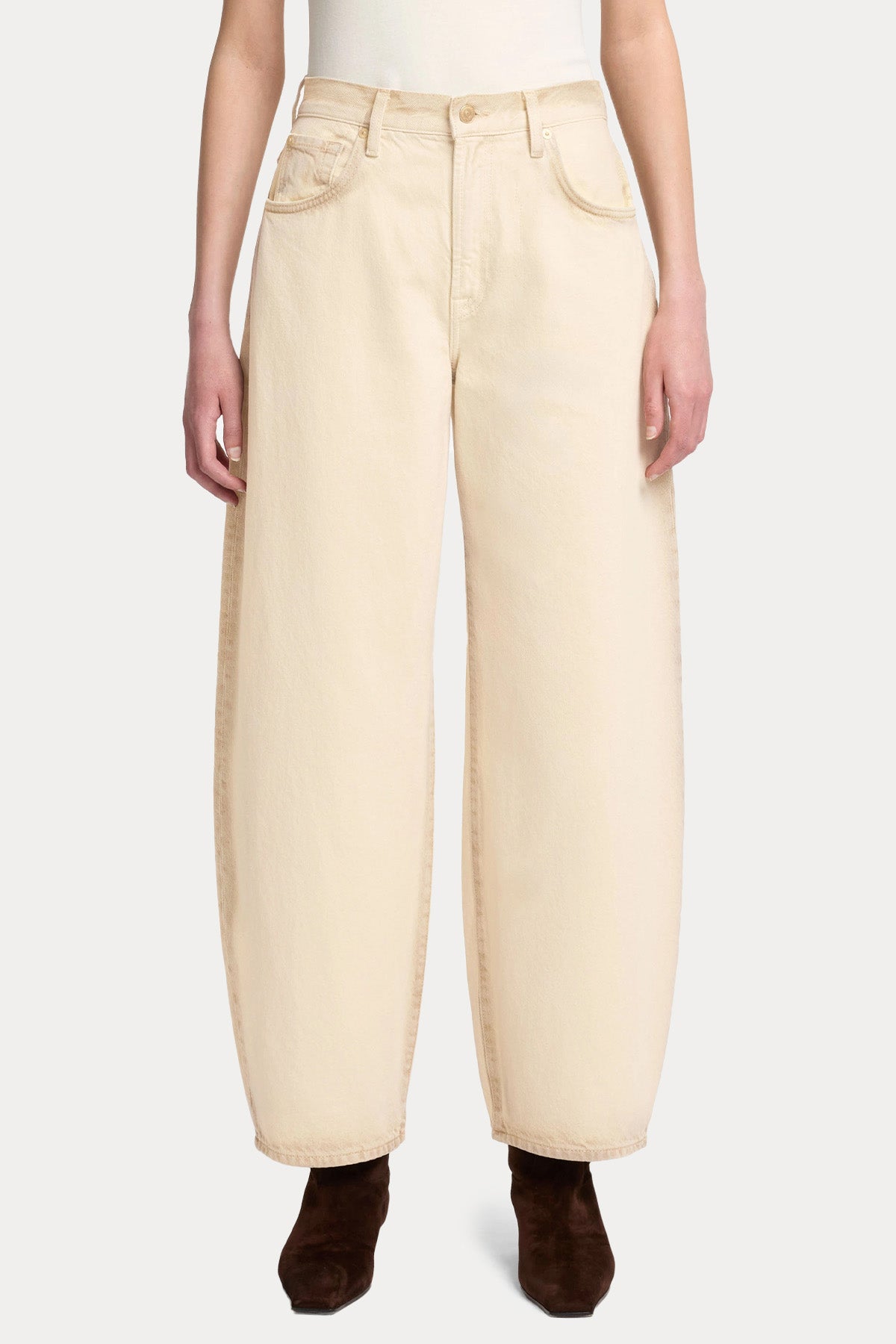 7 For All Mankind Bonnie Geniş Kesim Yüksek Bel Jeans