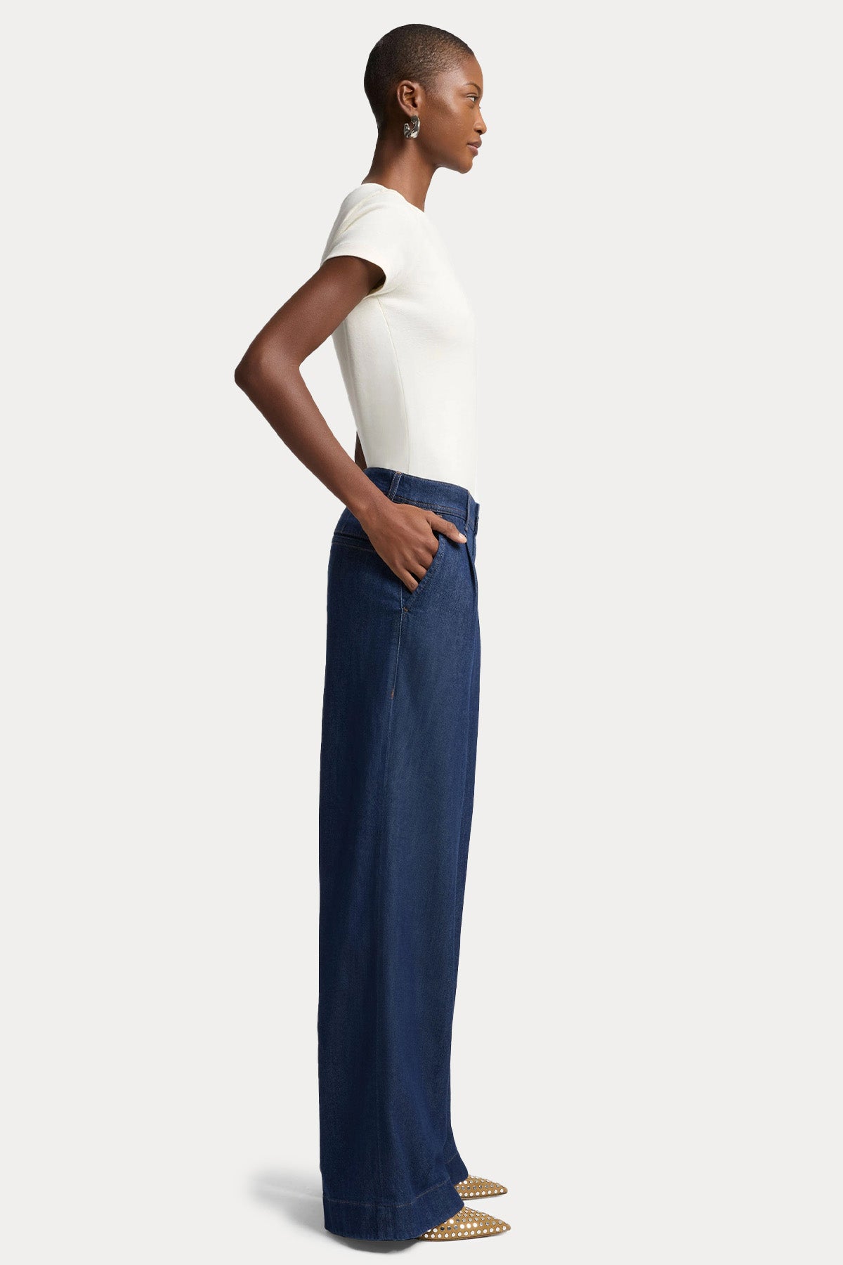 7 For All Mankind Pleated Trouse Relaxed Fit Jeans