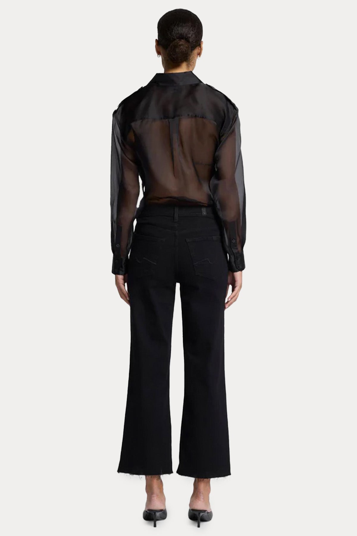 7 For All Mankind Alexa Cropped Straight Fit Jeans