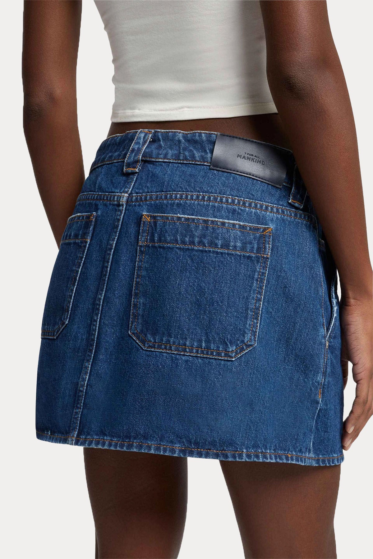 7 For All Mankind Milly Mini Denim Etek