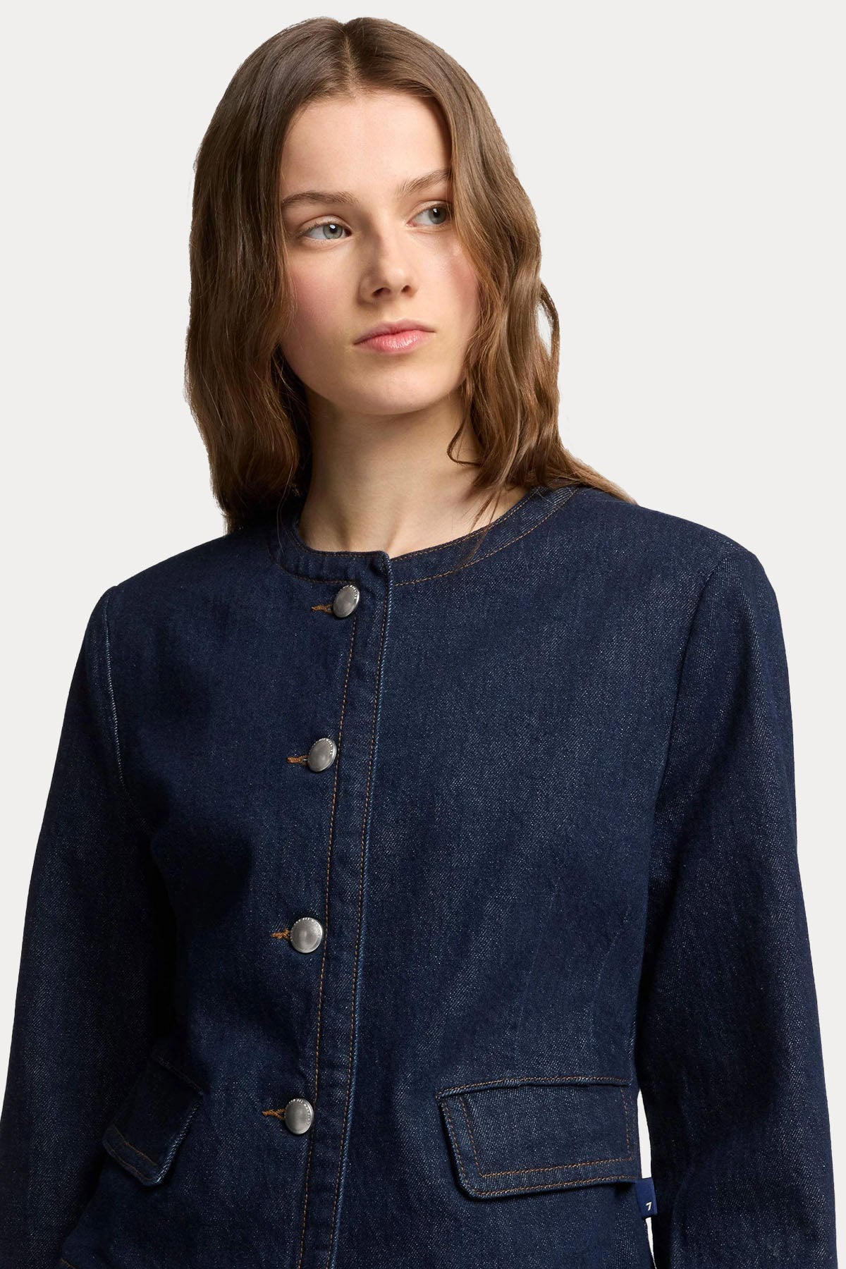 7 For All Mankind Lady Yıkamalı Denim Ceket