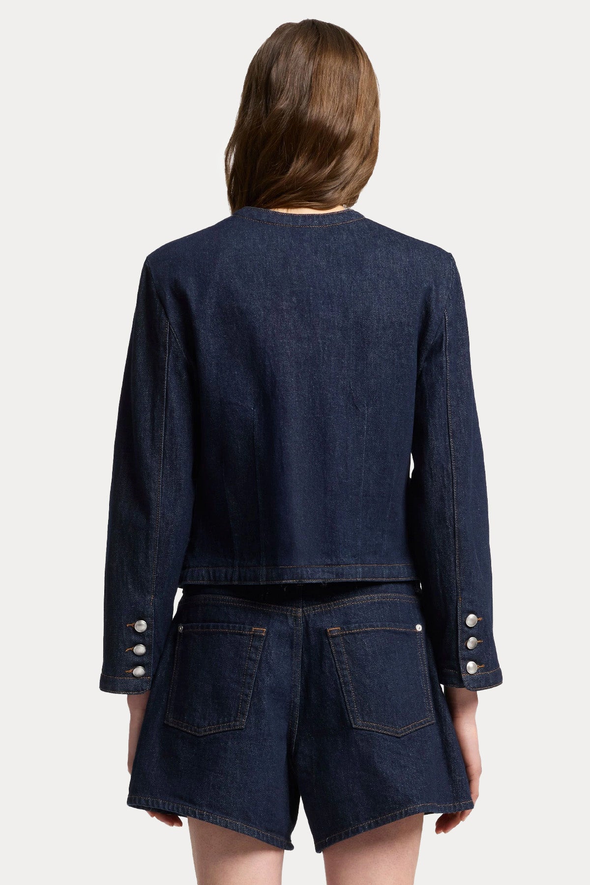 7 For All Mankind Lady Yıkamalı Denim Ceket