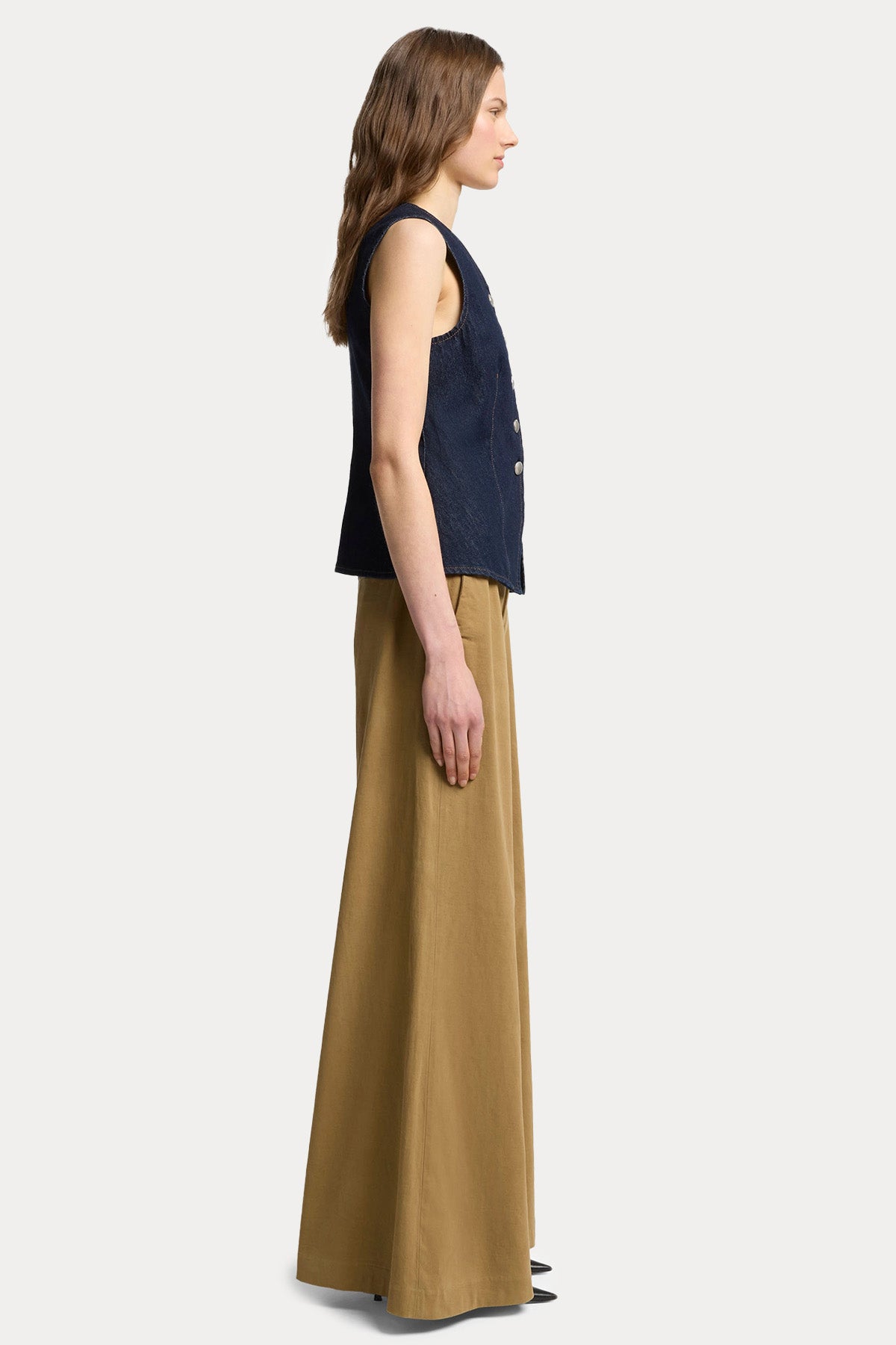 7 For All Mankind Lady Slim Fit Denim Yelek