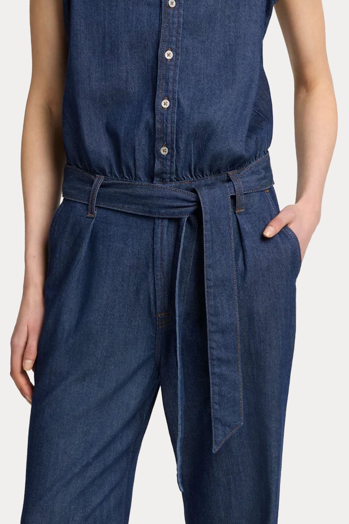 7 For All Mankind Kemerli Denim Tulum