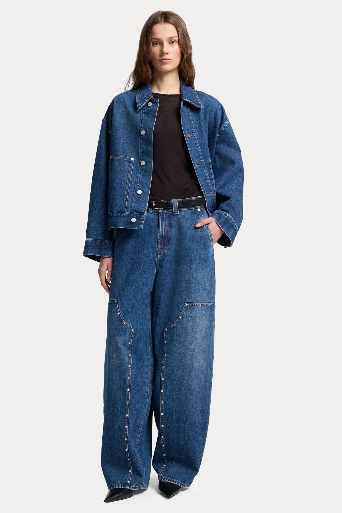 7 For All Mankind Troklu Denim Ceket