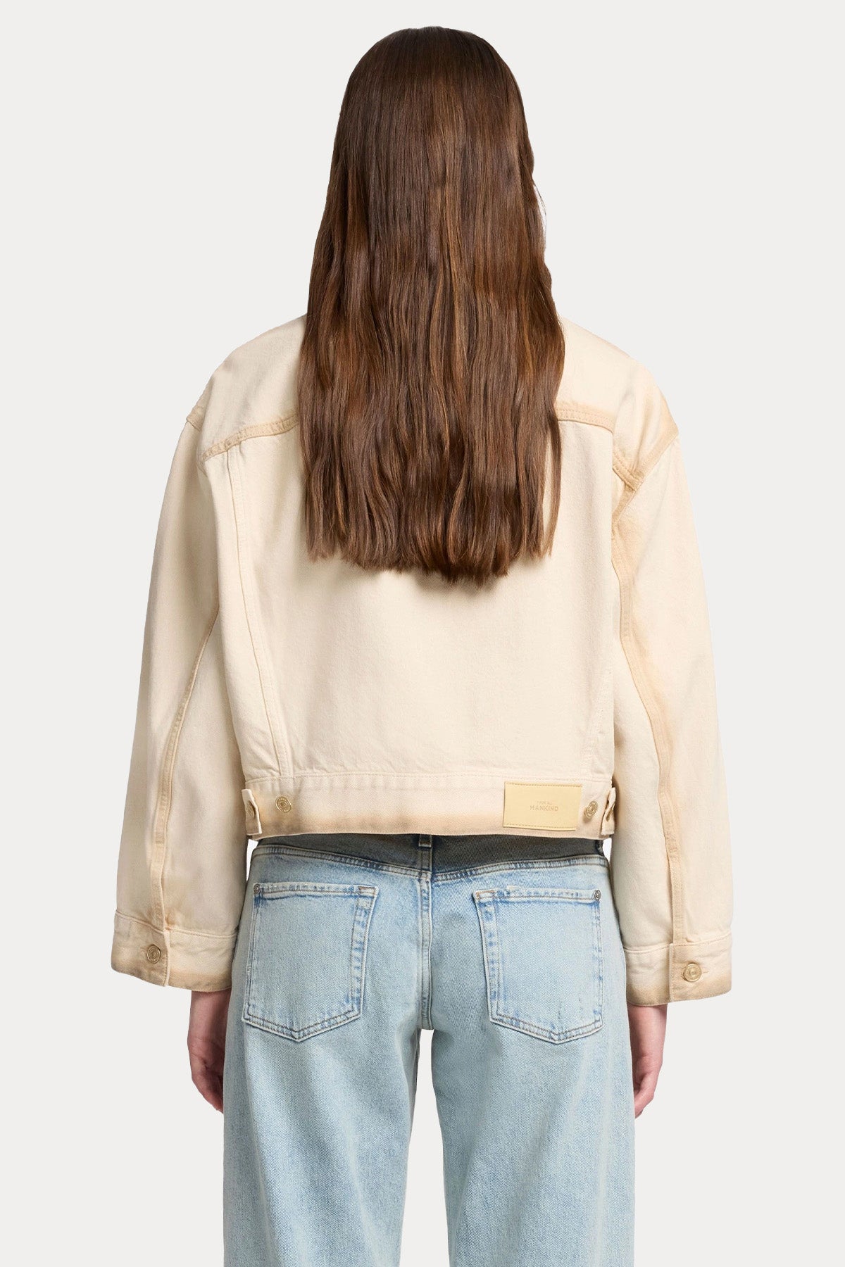 7 For All Mankind Relaxed Fit Yıkamalı Denim Ceket