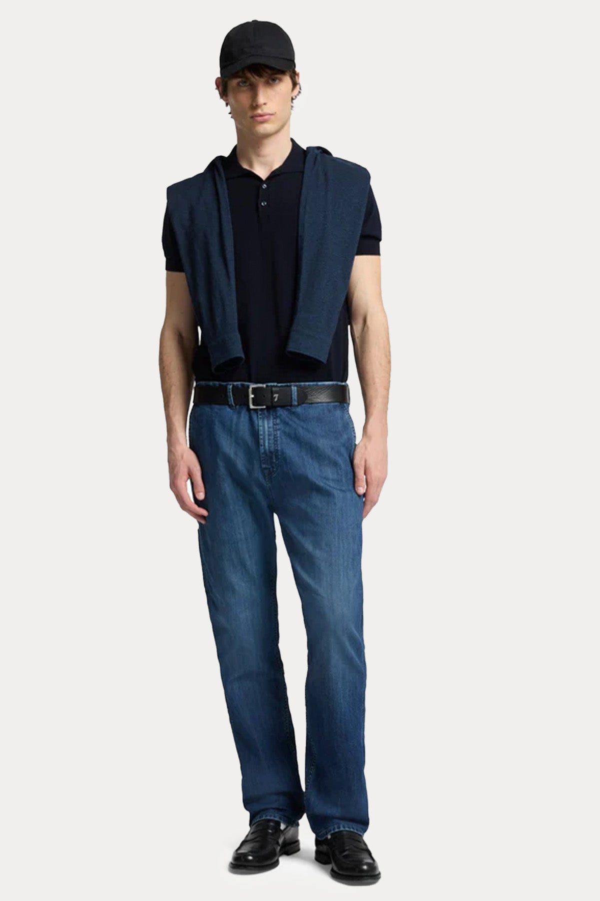 7 For All Mankind Straight Fit Yandan Cepli Streç Jeans