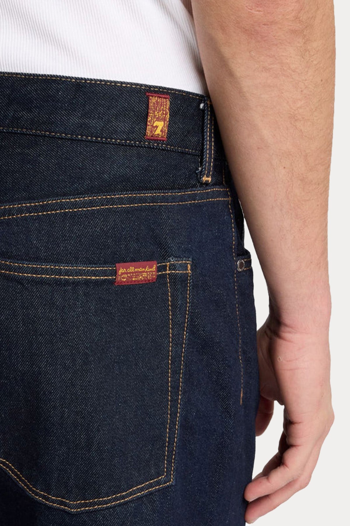 7 For All Mankind Straight Fit Yıkamalı Jeans