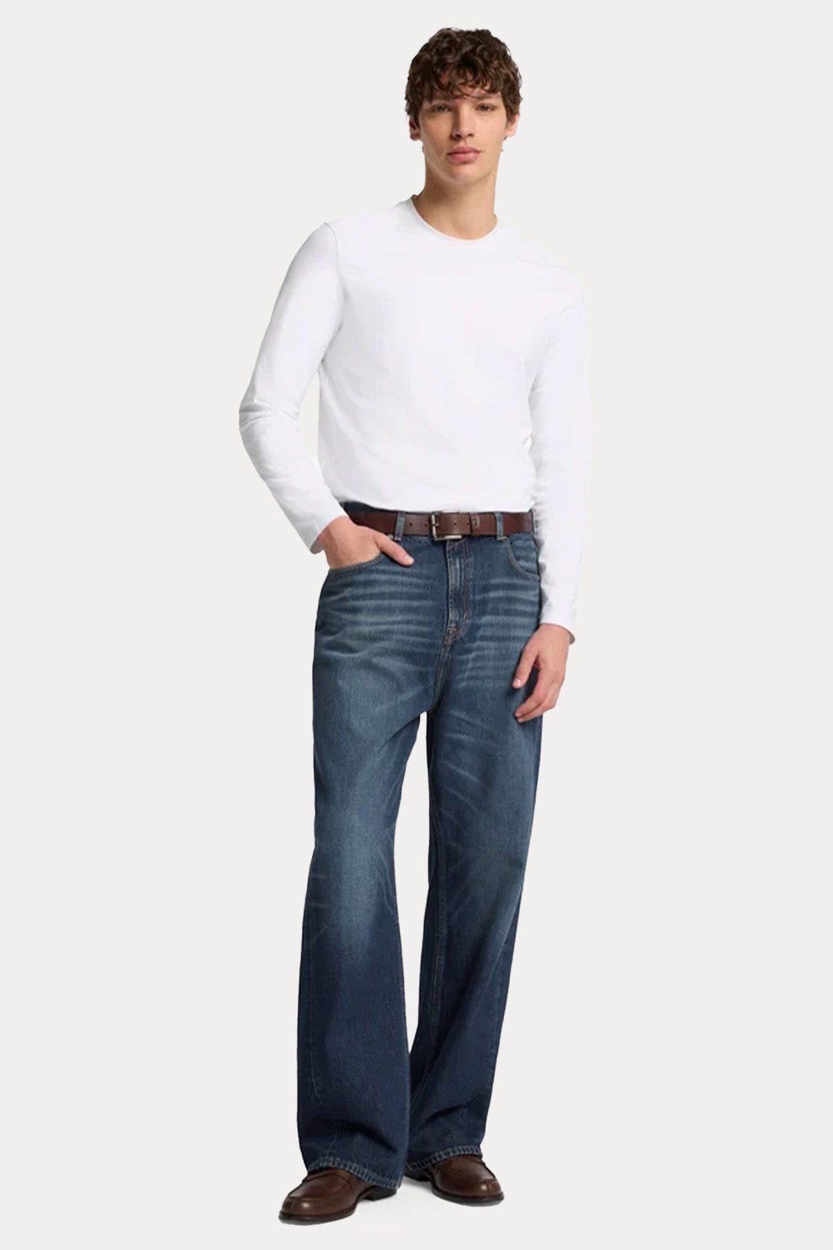 7 For All Mankind Relaxed Fit Yıkamalı Jeans
