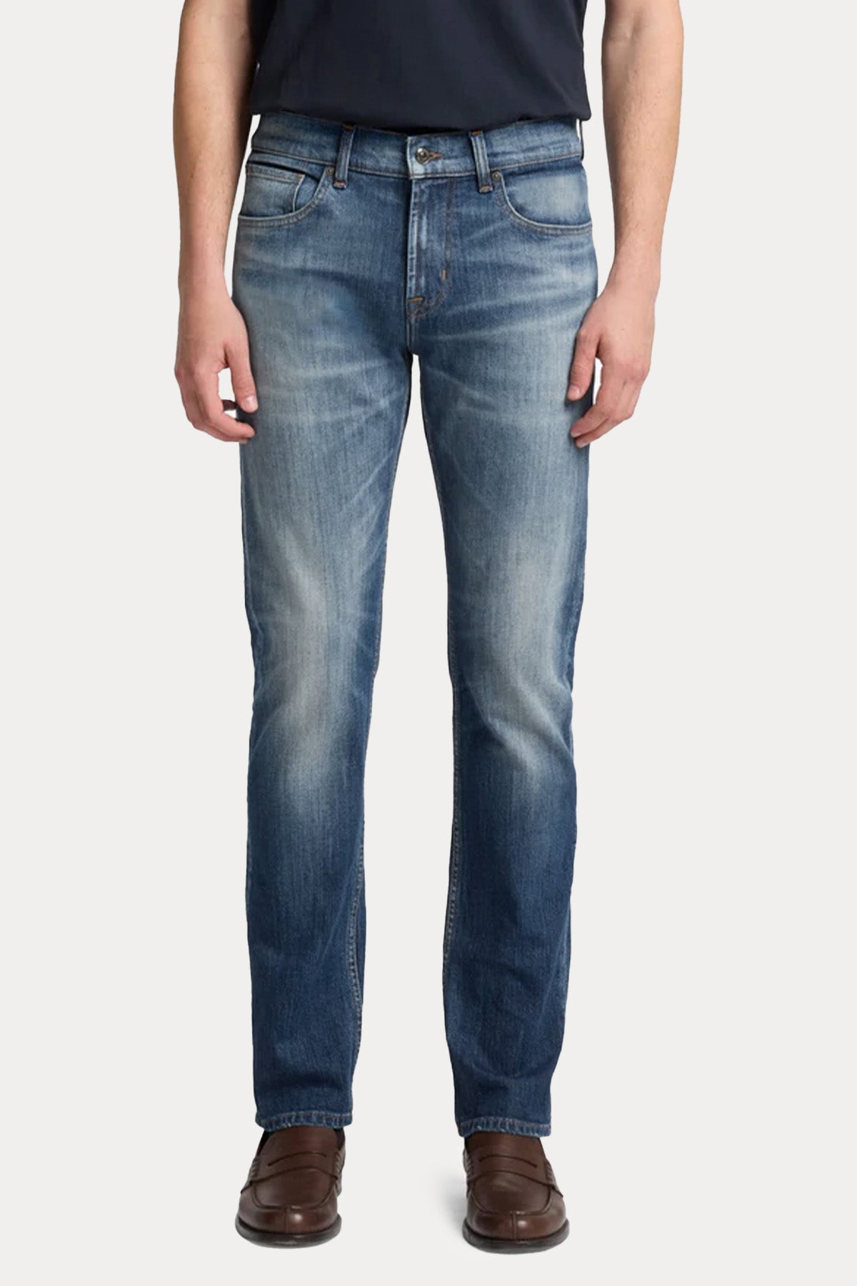 7 For All Mankind Slim Fit Streç Yıkamalı Jeans