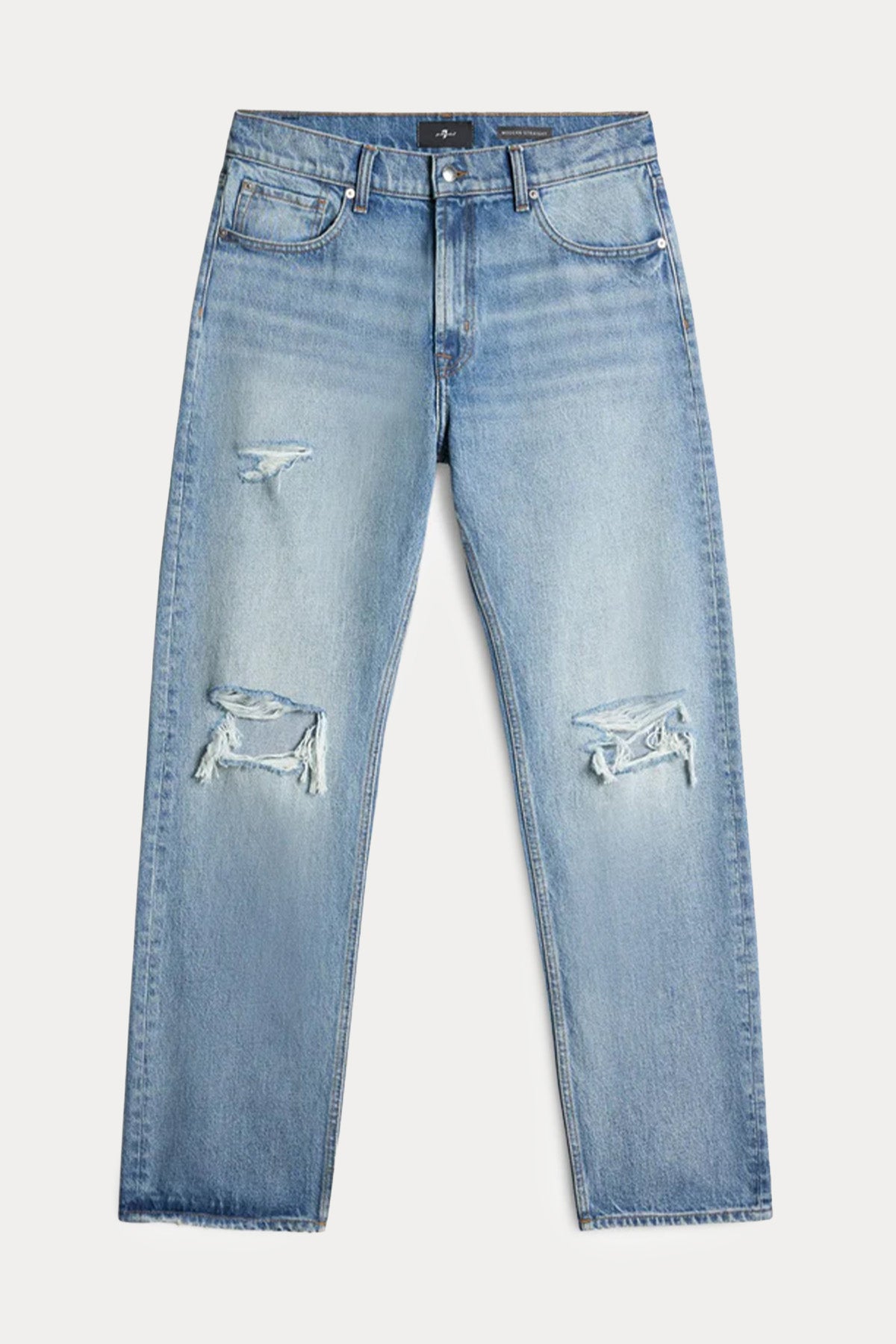 7 For All Mankind Straight Fit Yırtık Detaylı Yıkamalı Jeans